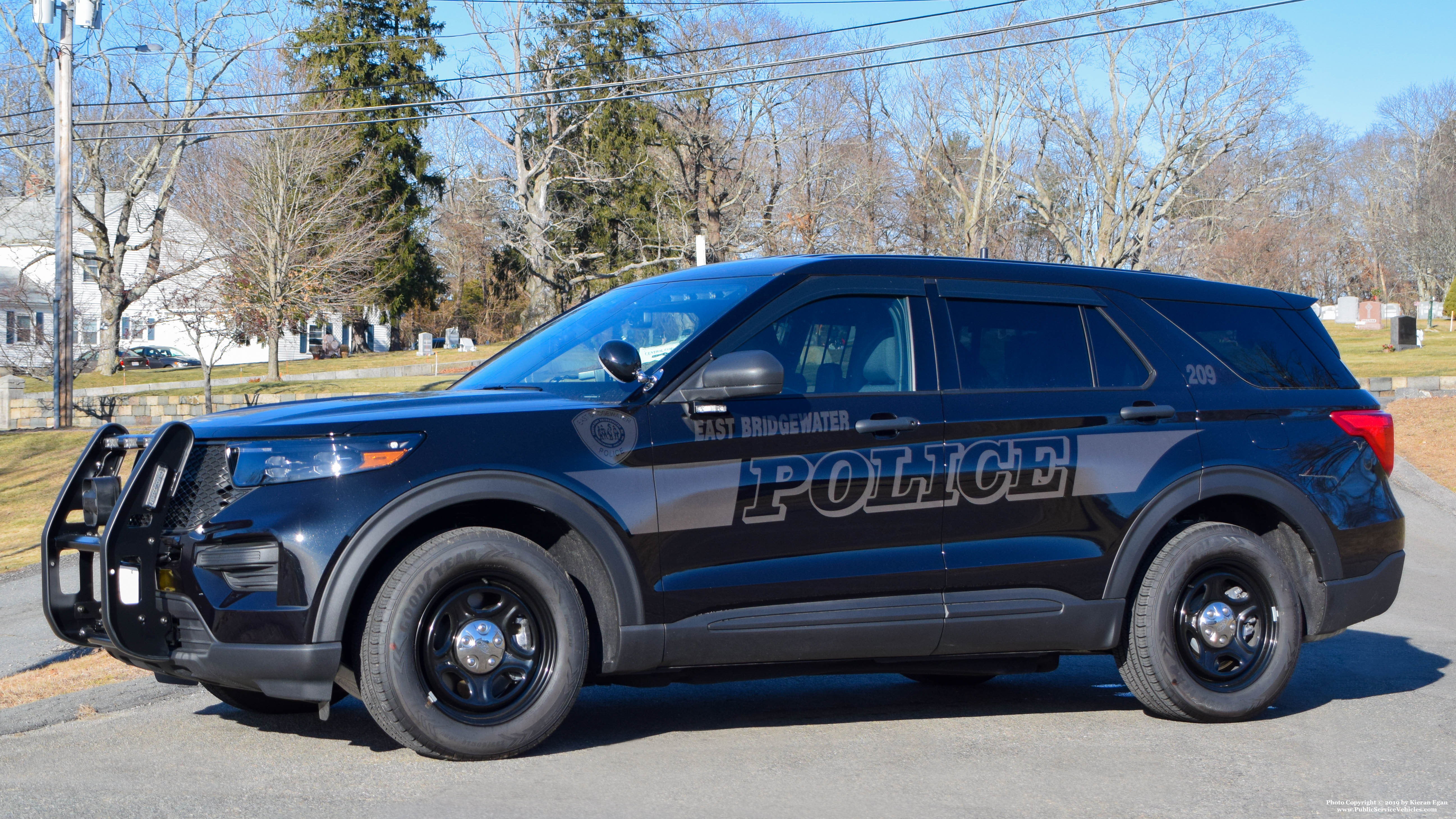 A photo  of East Bridgewater Police
            Cruiser 209, a 2020 Ford Police Interceptor Utility Hybrid             taken by Kieran Egan