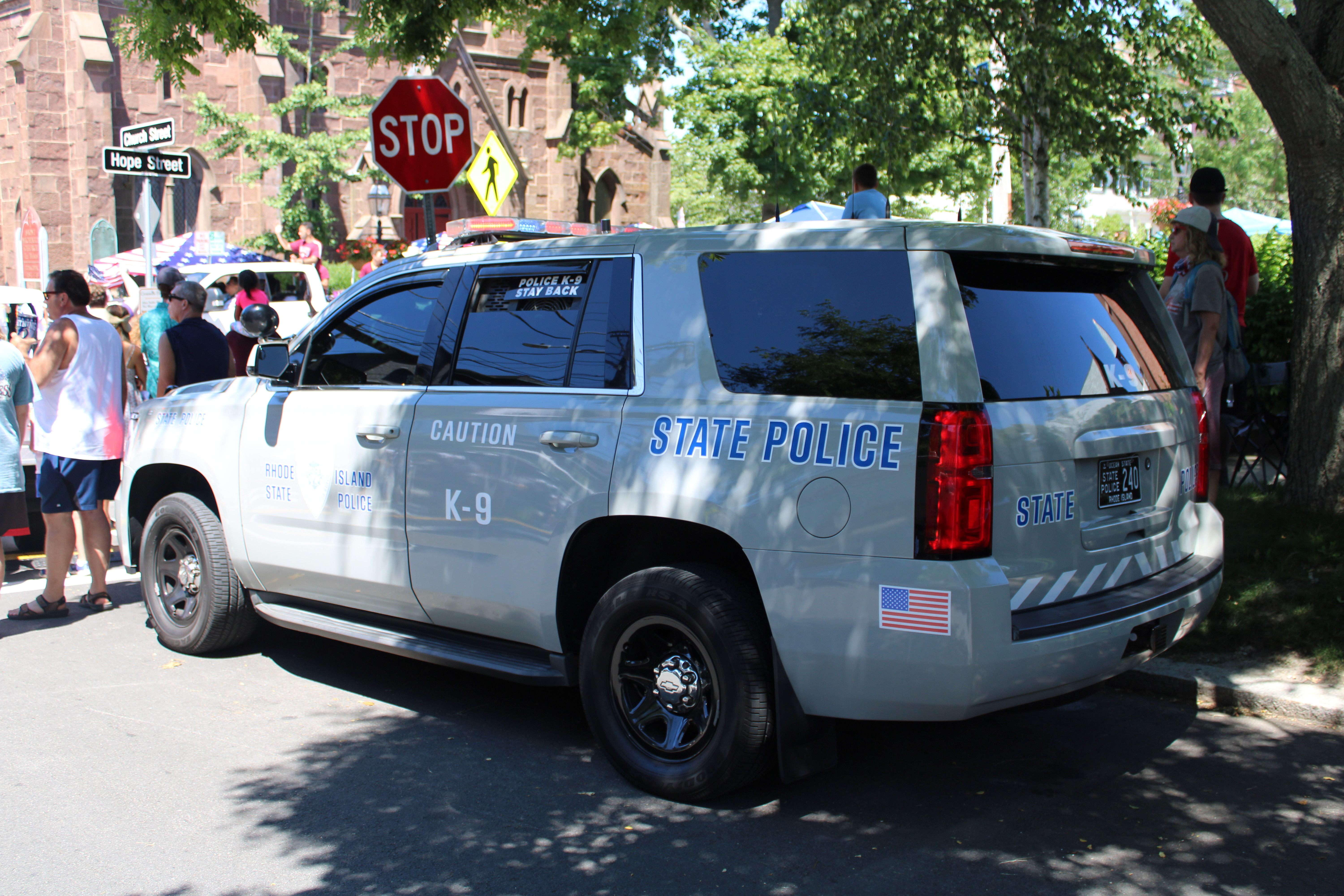 A photo  of Rhode Island State Police
            Cruiser 240, a 2015 Chevrolet Tahoe             taken by @riemergencyvehicles