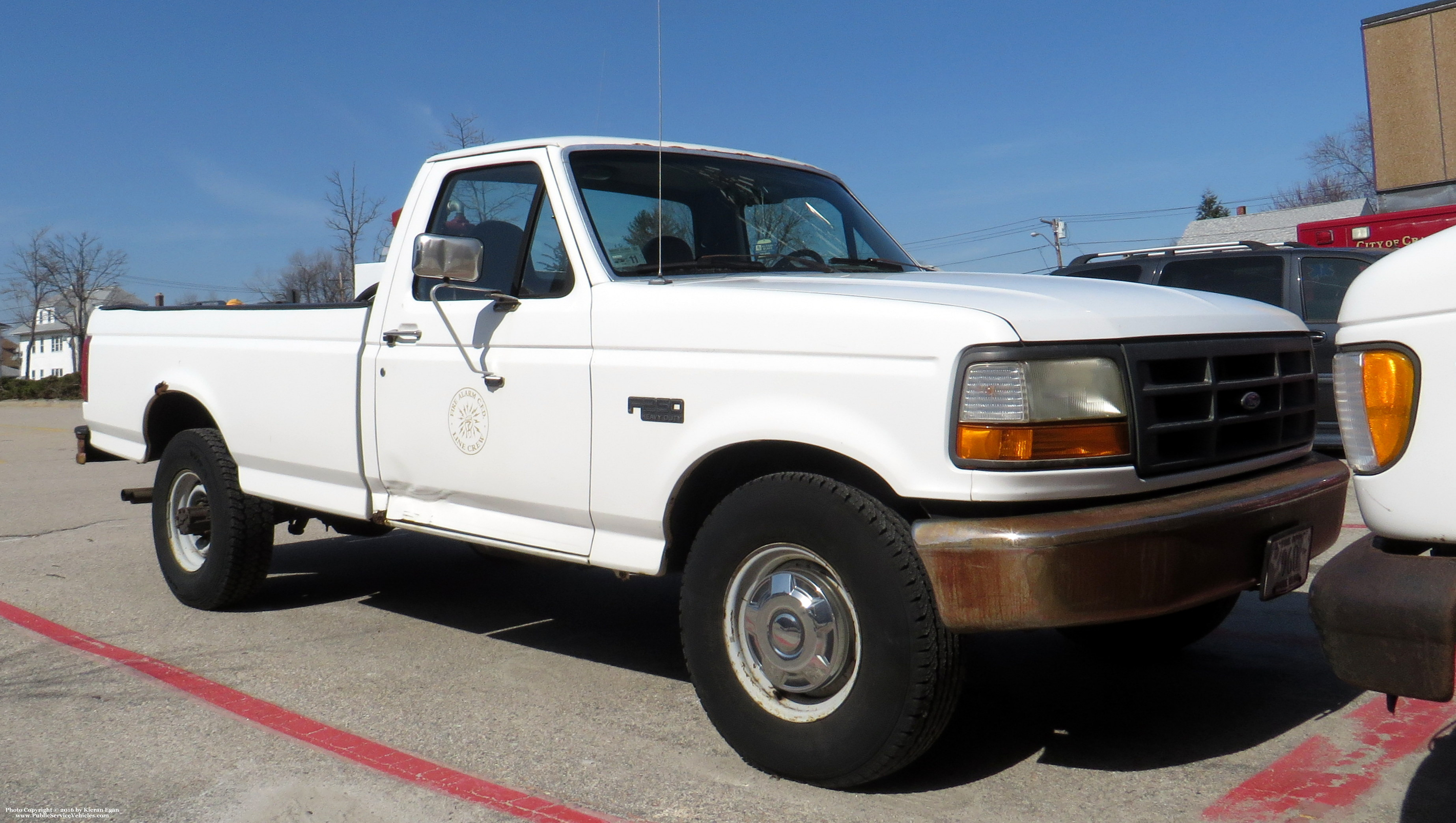 A photo  of Cranston Fire
            Car 12, a 1992-1997 Ford F-150             taken by Kieran Egan