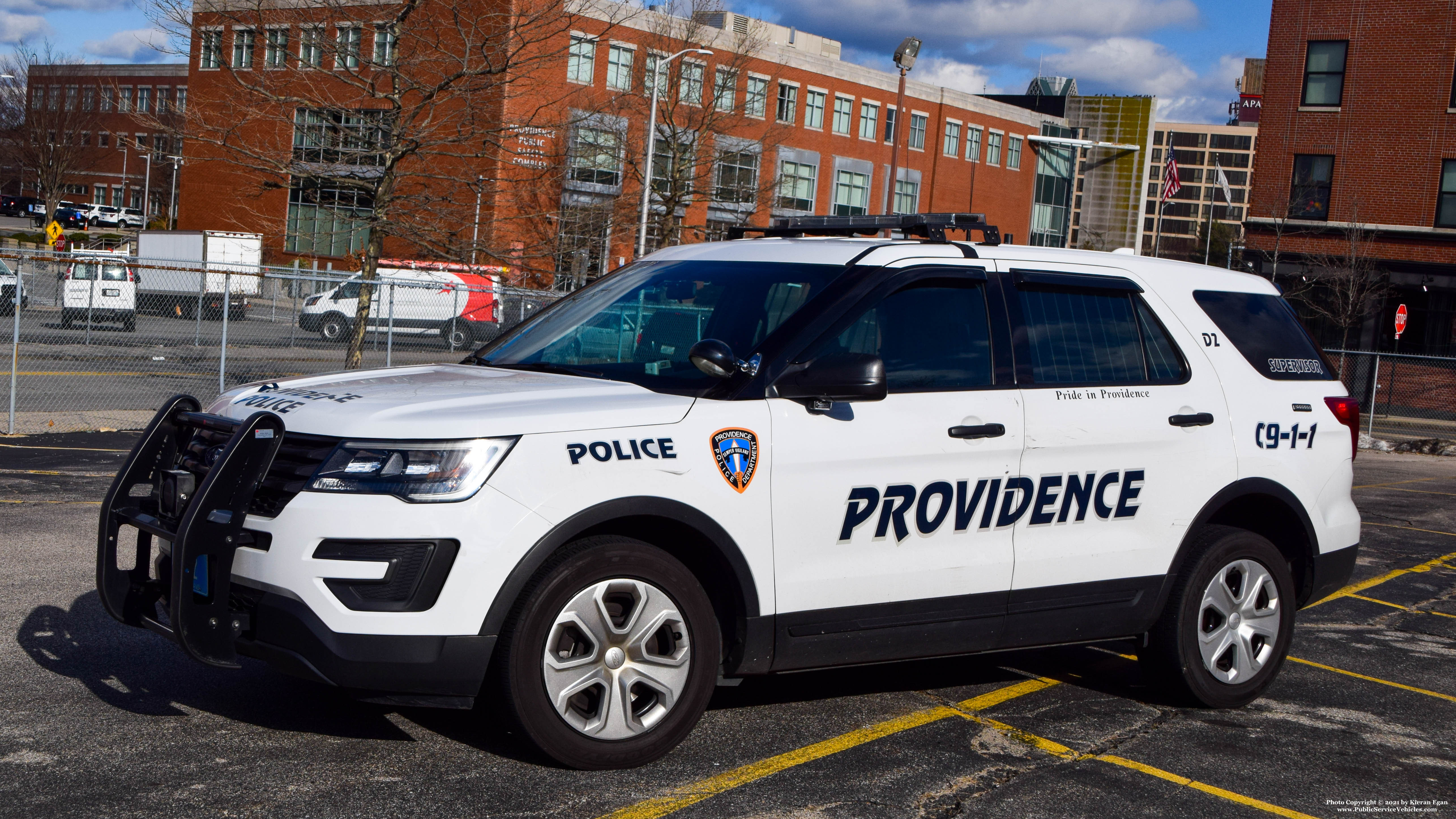A photo  of Providence Police
            Cruiser 12, a 2017 Ford Police Interceptor Utility             taken by Kieran Egan