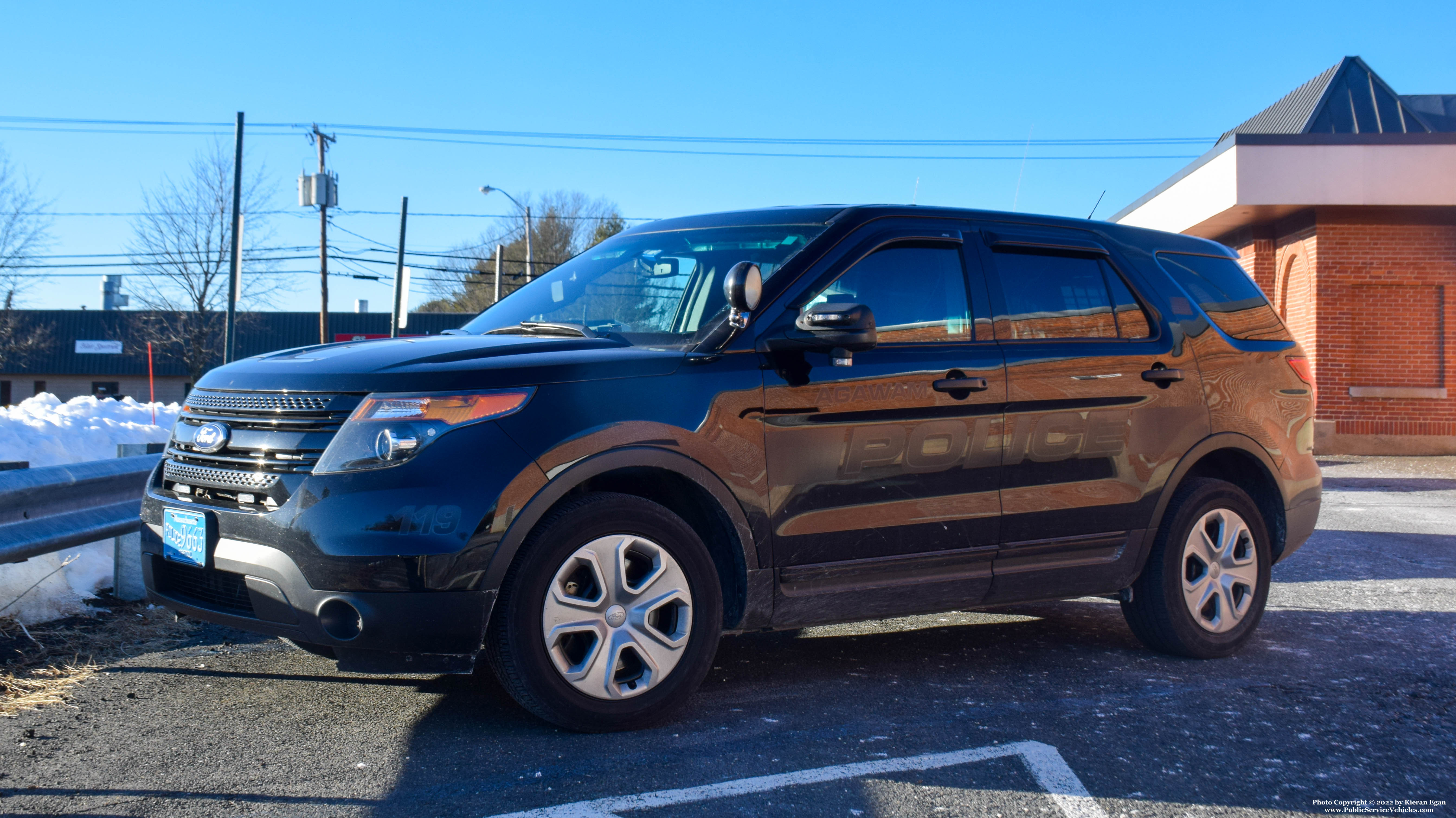 A photo  of Agawam Police
            Cruiser 119, a 2015 Ford Police Interceptor Utility             taken by Kieran Egan