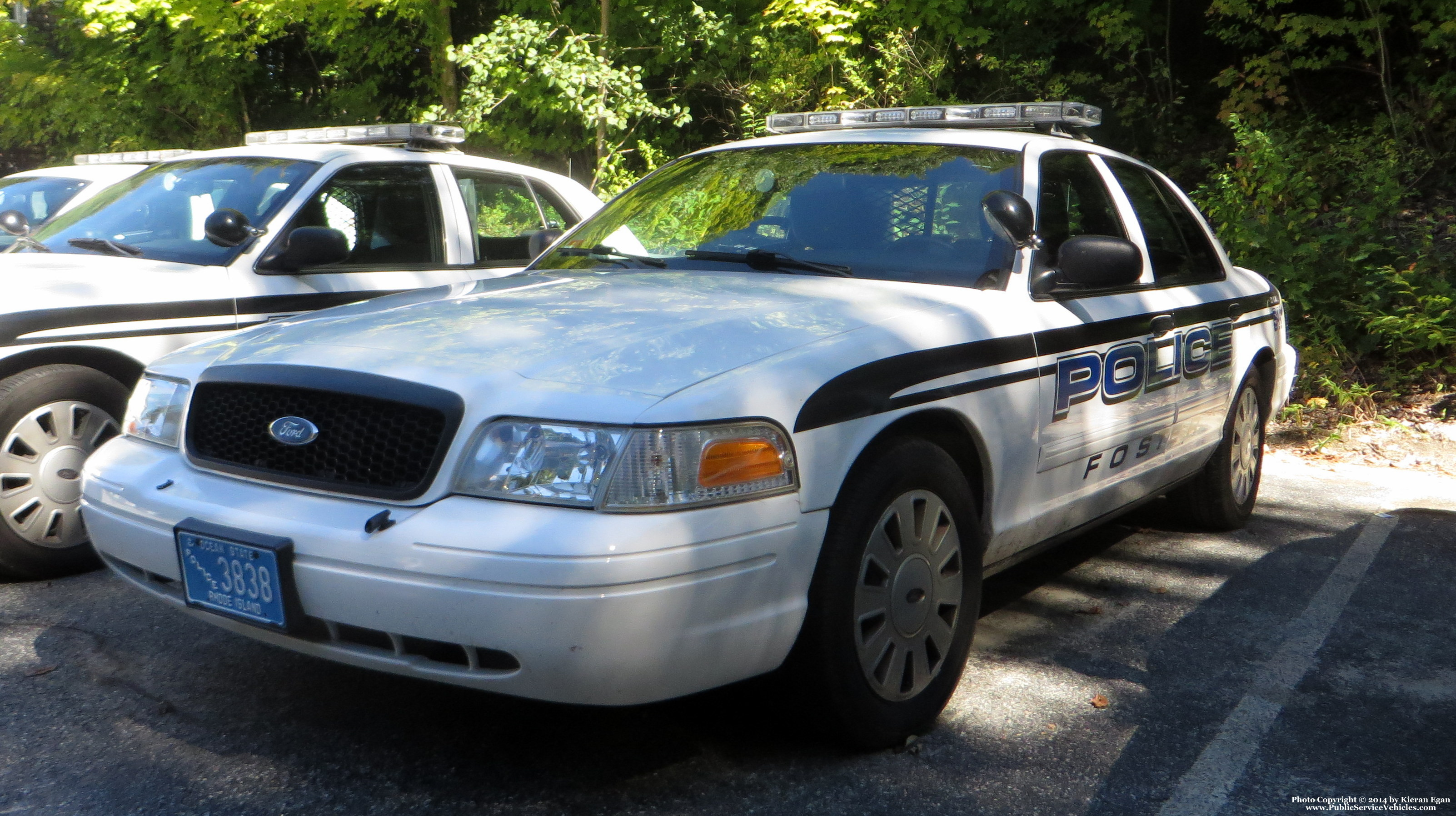 A photo  of Foster Police
            Cruiser 3838, a 2009-2011 Ford Crown Victoria Police Interceptor             taken by Kieran Egan