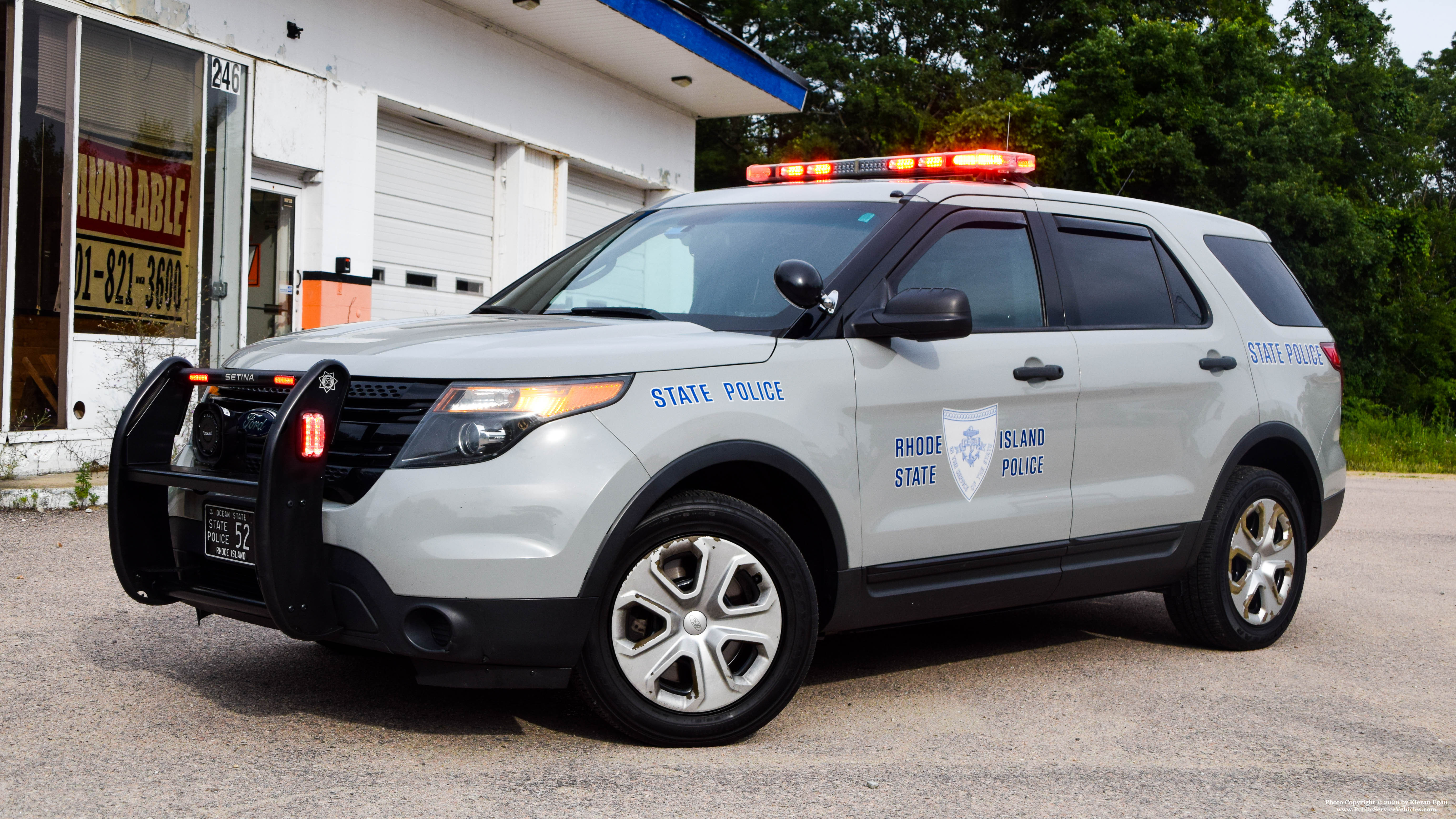 A photo  of Rhode Island State Police
            Cruiser 52, a 2013 Ford Police Interceptor Utility             taken by Kieran Egan