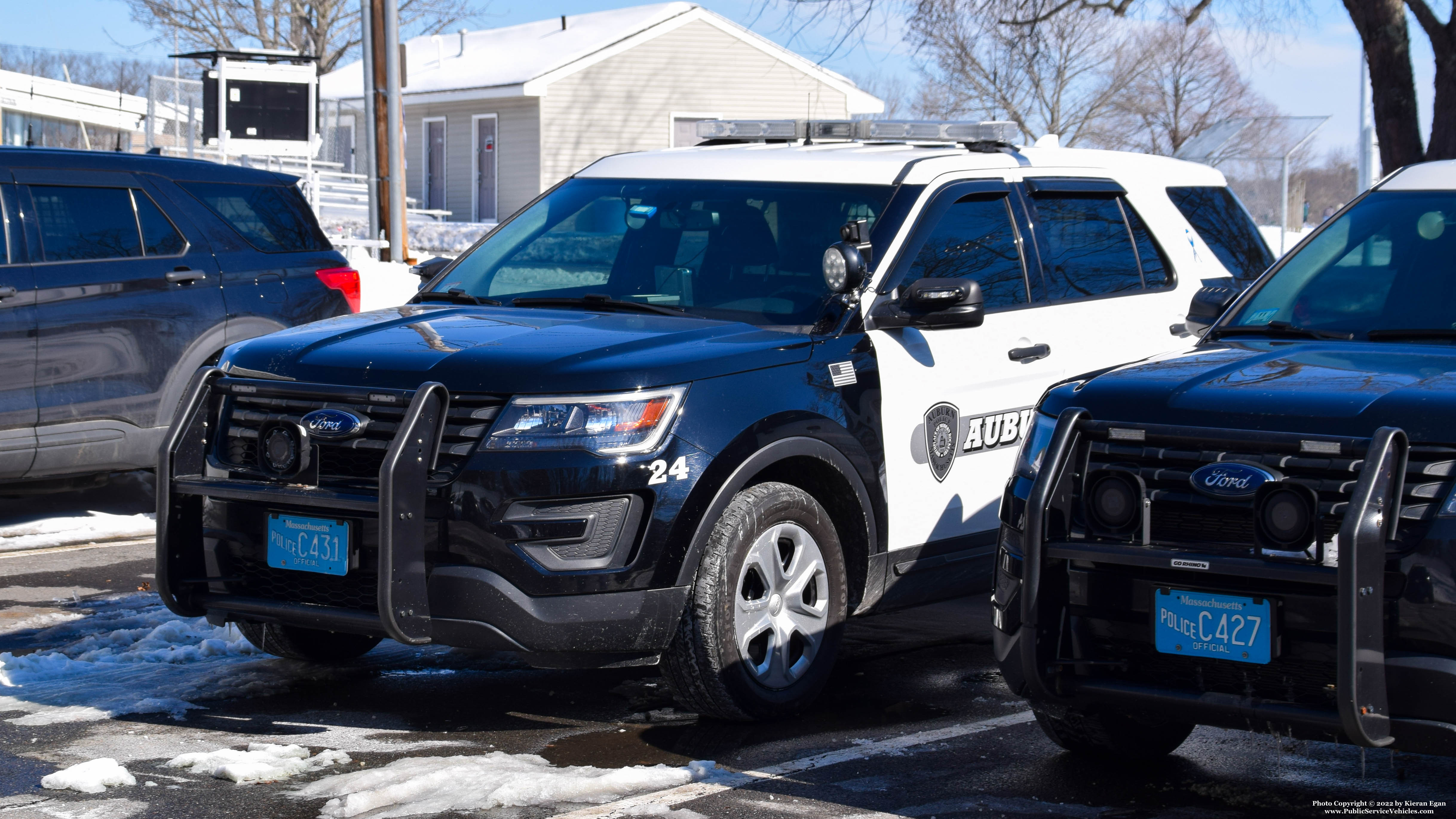 A photo  of Auburn Police
            Car 24, a 2017 Ford Police Interceptor Utility             taken by Kieran Egan