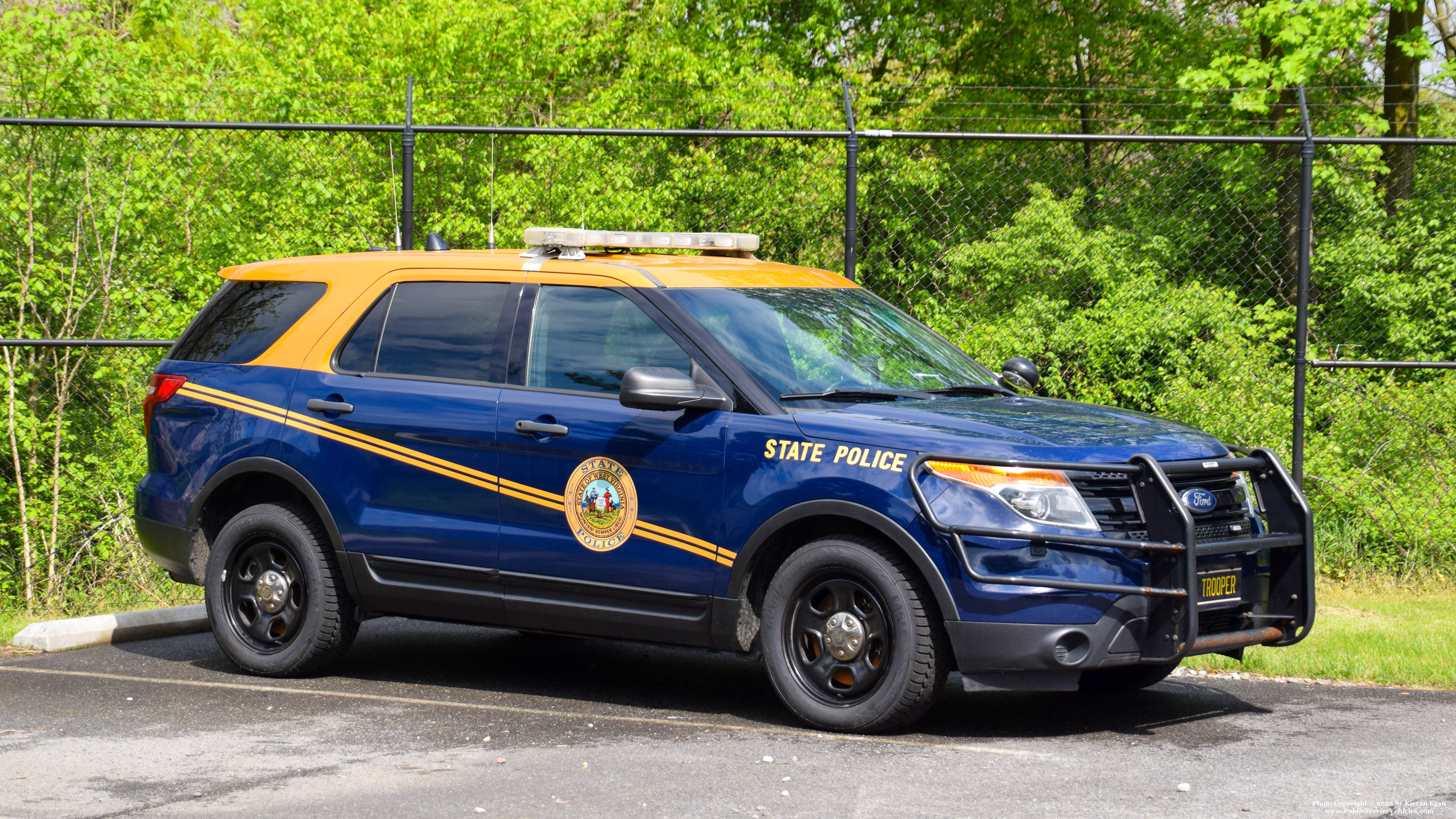 A photo  of West Virginia State Police
            Cruiser 02-3, a 2014 Ford Police Interceptor Utility             taken by Kieran Egan