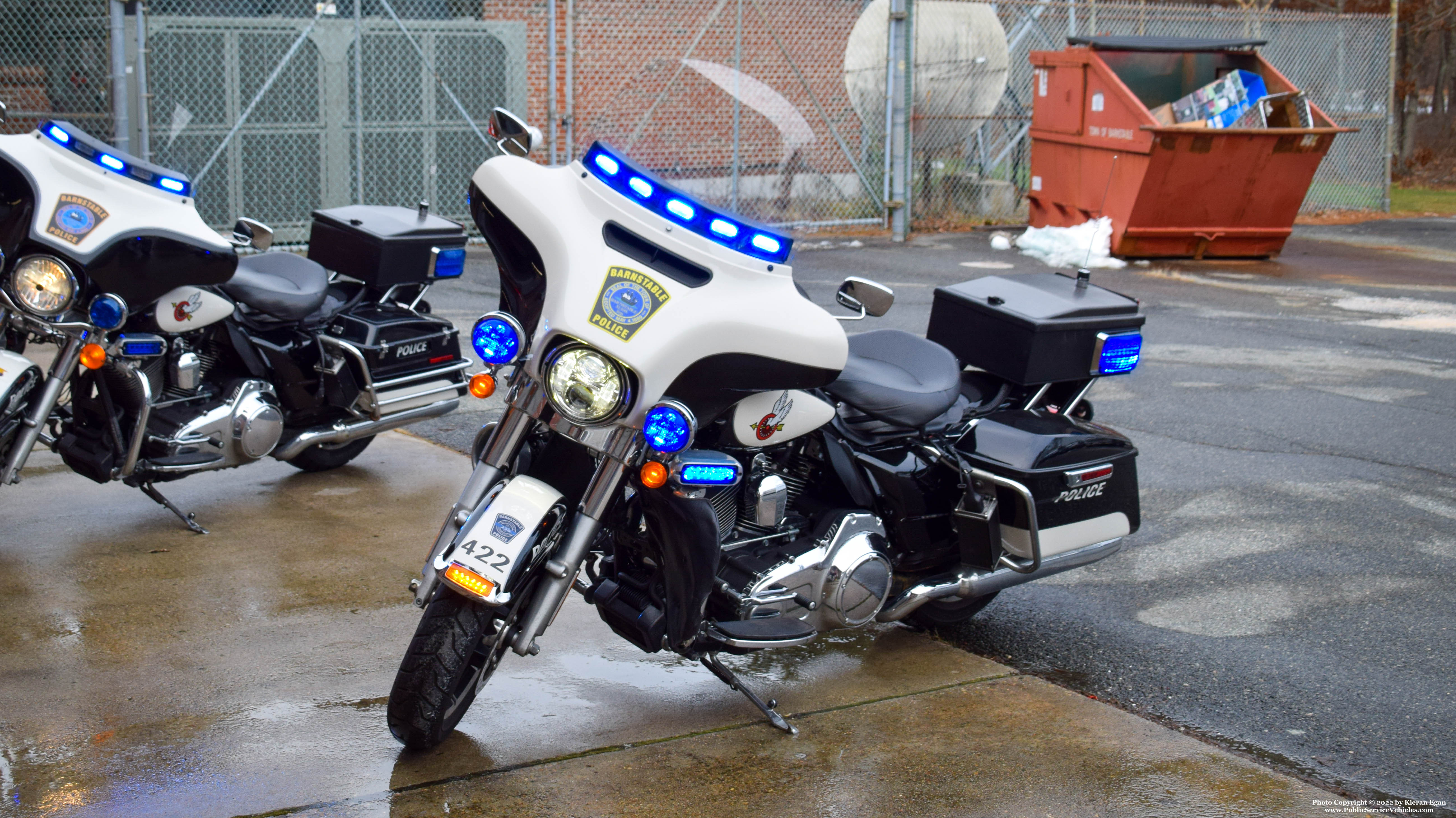 A photo  of Barnstable Police
            E-422, a 2016 Harley-Davidson Electra Glide             taken by Kieran Egan