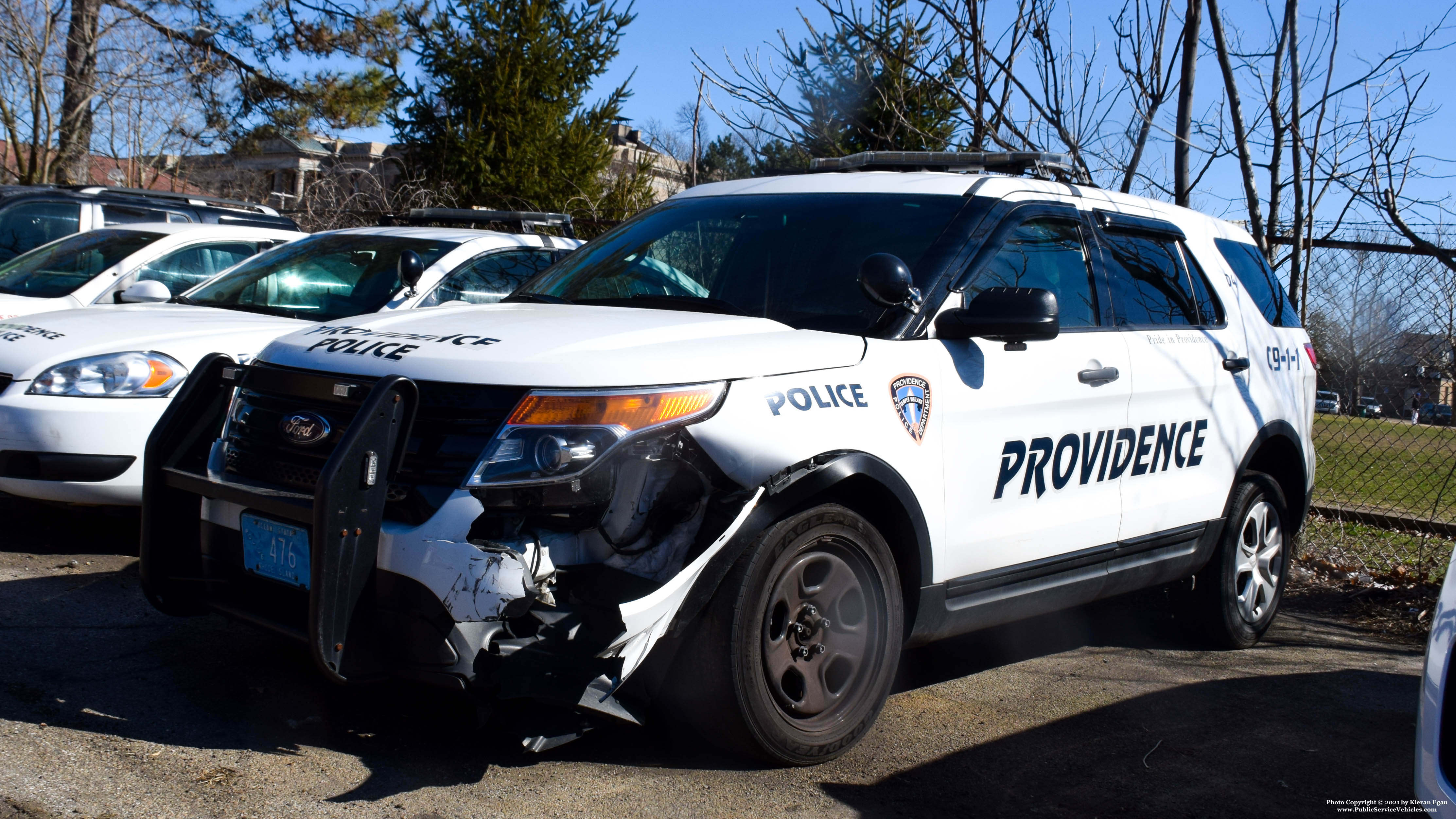 A photo  of Providence Police
            Cruiser 476, a 2015 Ford Police Interceptor Utility             taken by Kieran Egan