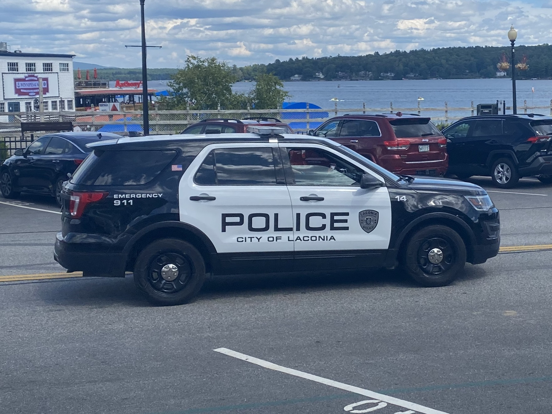 A photo  of Laconia Police
            Car 14, a 2016-2019 Ford Police Interceptor Utility             taken by @riemergencyvehicles
