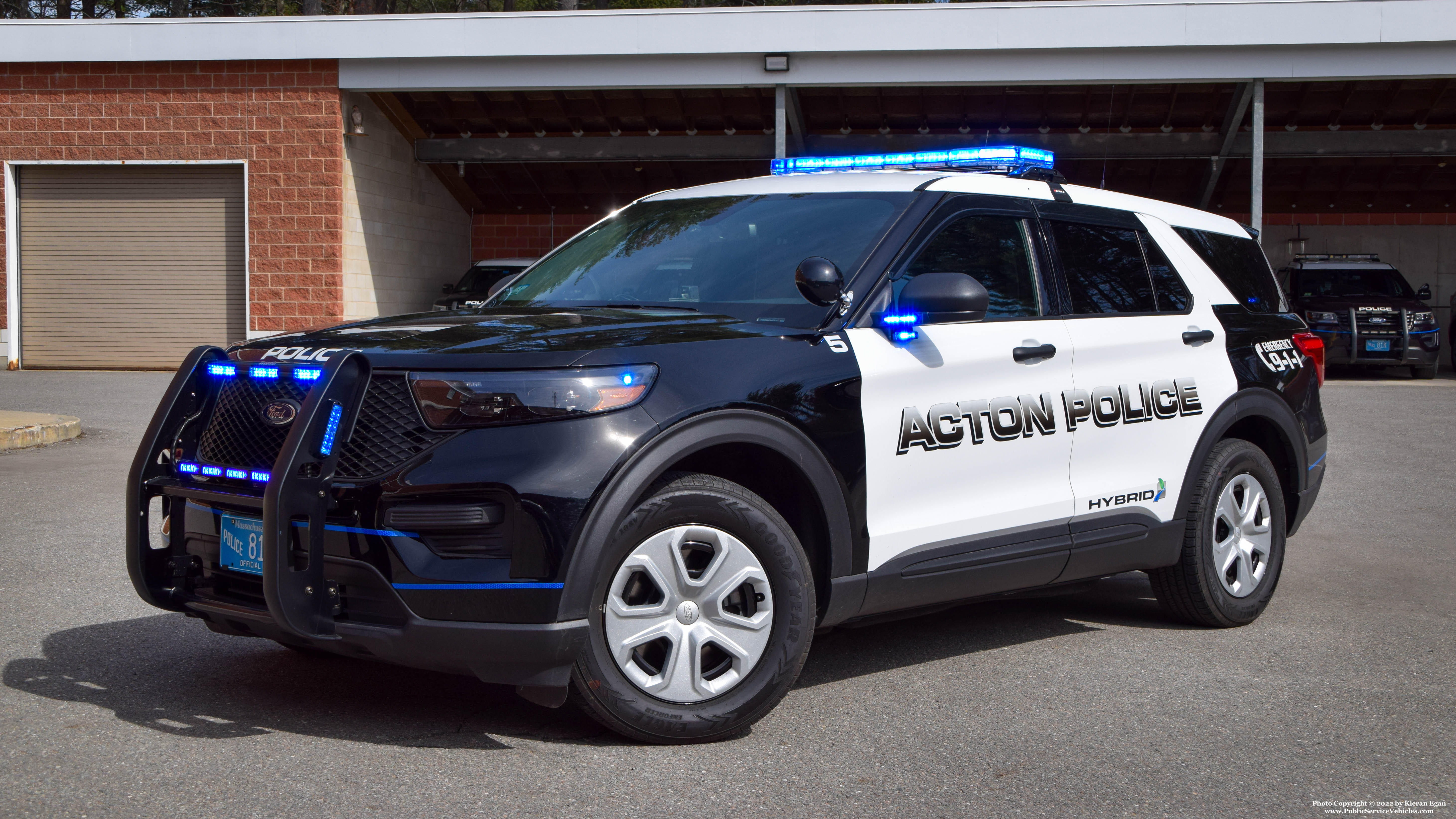 A photo  of Acton Police
            Car 5, a 2020 Ford Police Interceptor Utility Hybrid             taken by Kieran Egan