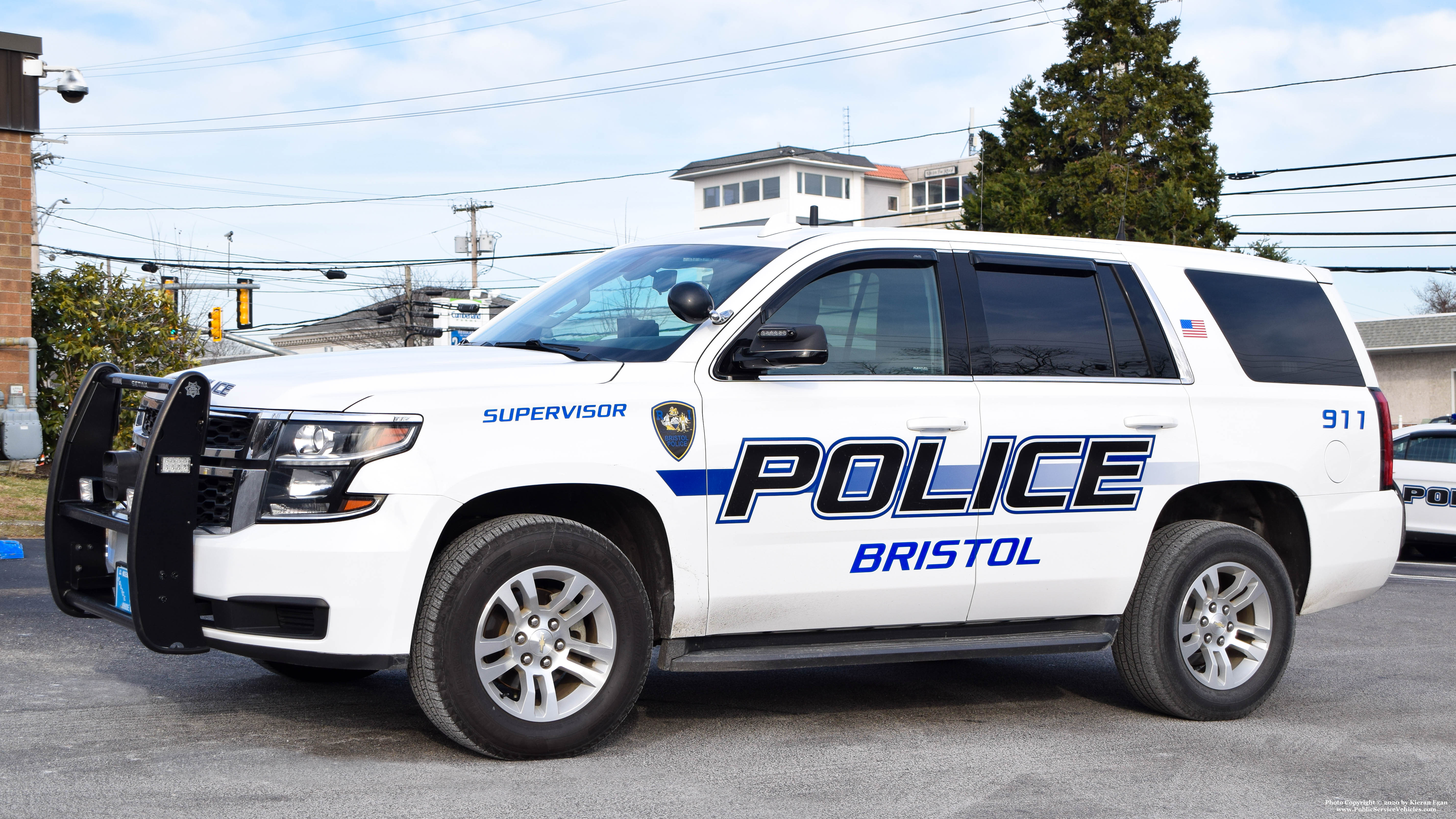 A photo  of Bristol Police
            Cruiser 115, a 2016 Chevrolet Tahoe             taken by Kieran Egan