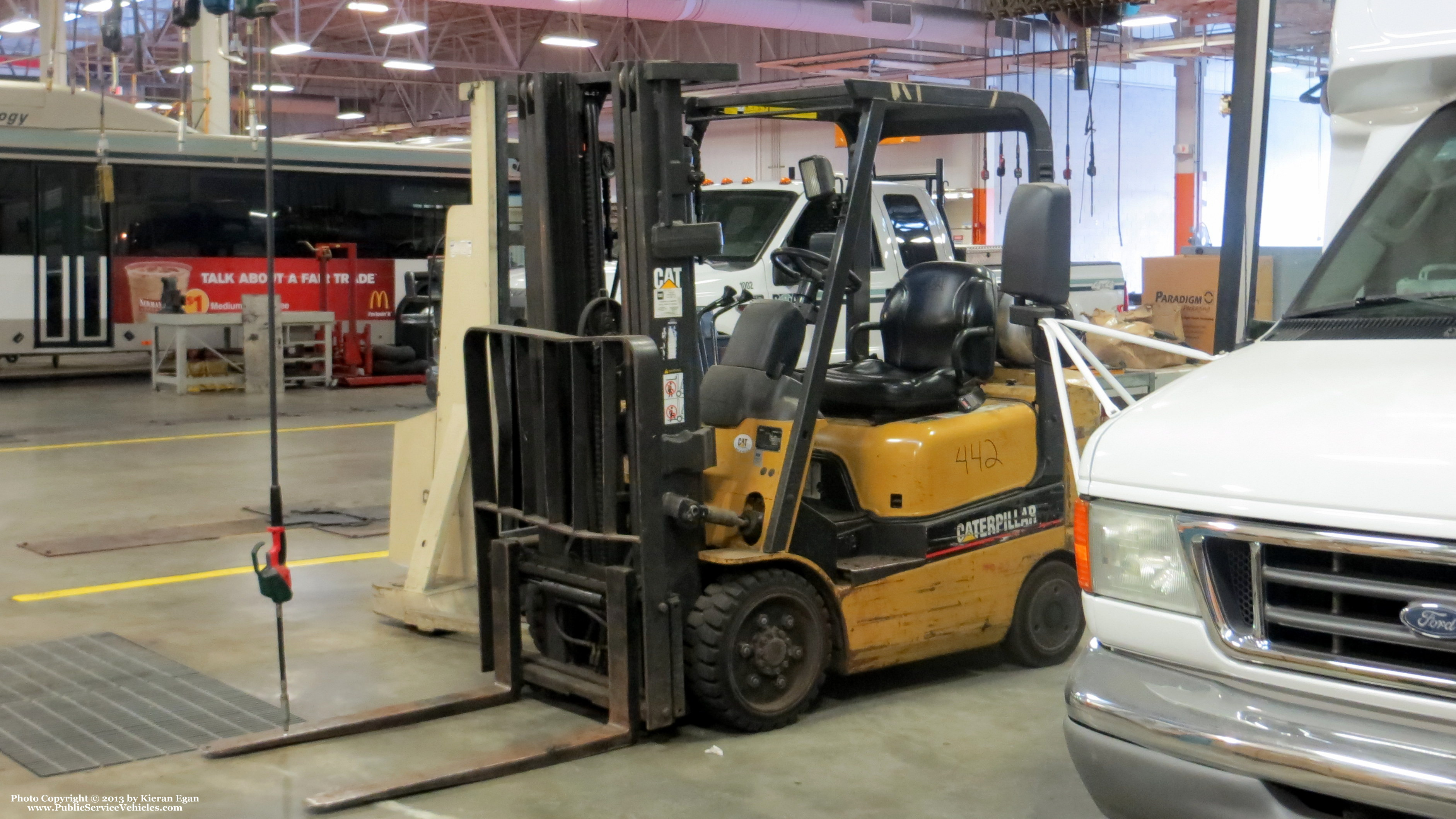 A photo  of Rhode Island Public Transit Authority
            Forklift 60442, a 2004 Caterpillar Forklift             taken by Kieran Egan