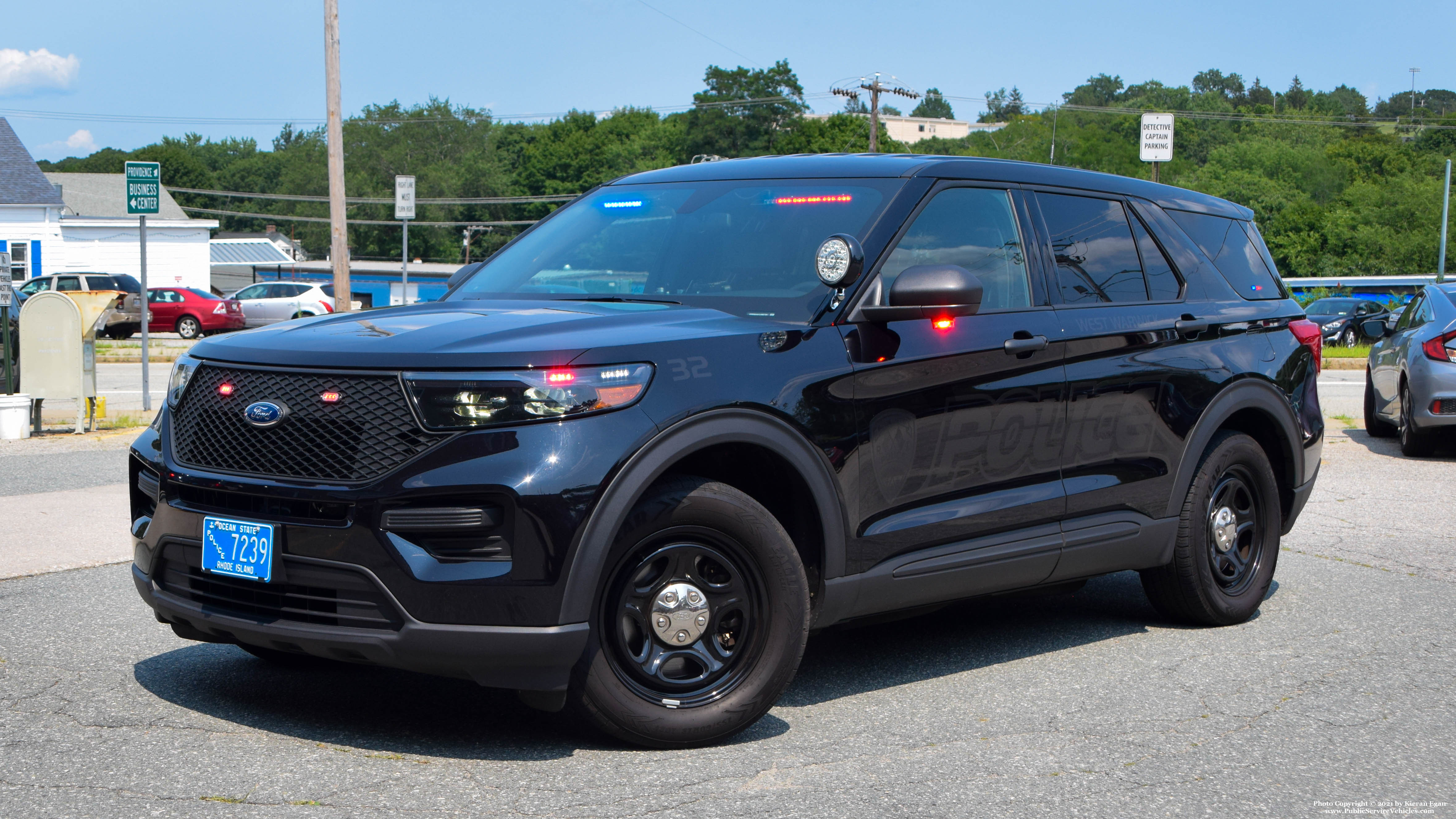 A photo  of West Warwick Police
            Car 32, a 2020 Ford Police Interceptor Utility             taken by Kieran Egan