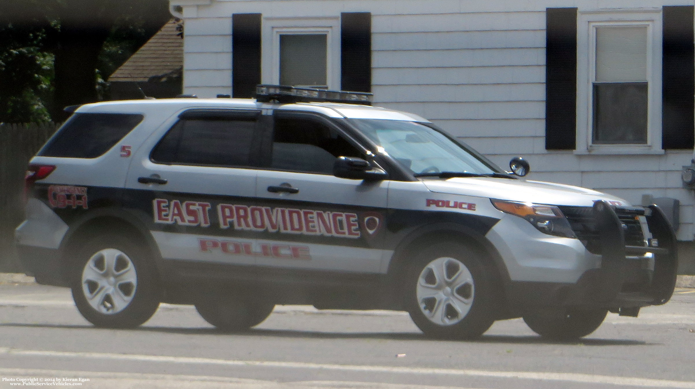 A photo  of East Providence Police
            Car 5, a 2014 Ford Police Interceptor Utility             taken by Kieran Egan