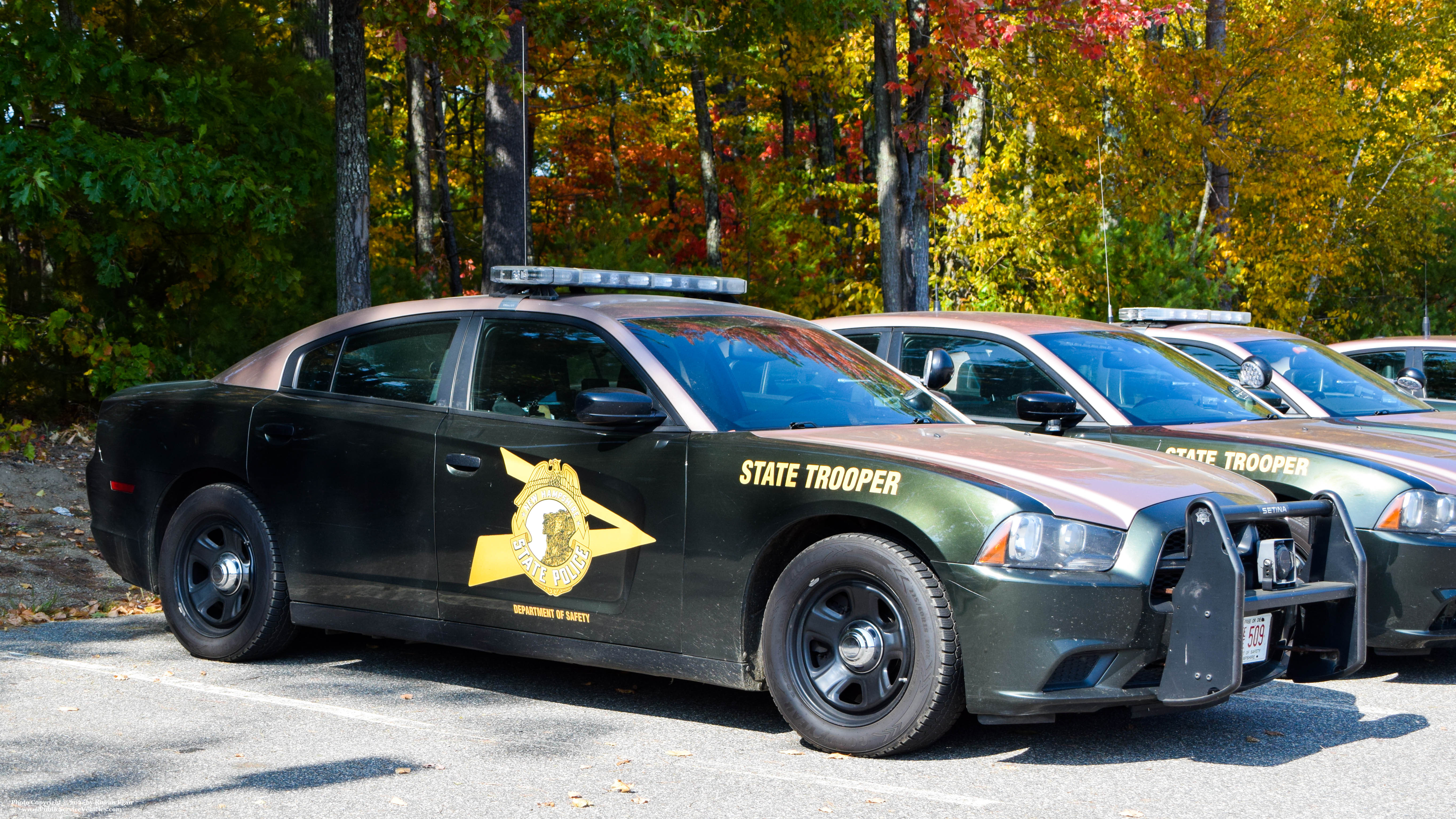 A photo  of New Hampshire State Police
            Cruiser 509, a 2011-2014 Dodge Charger             taken by Kieran Egan