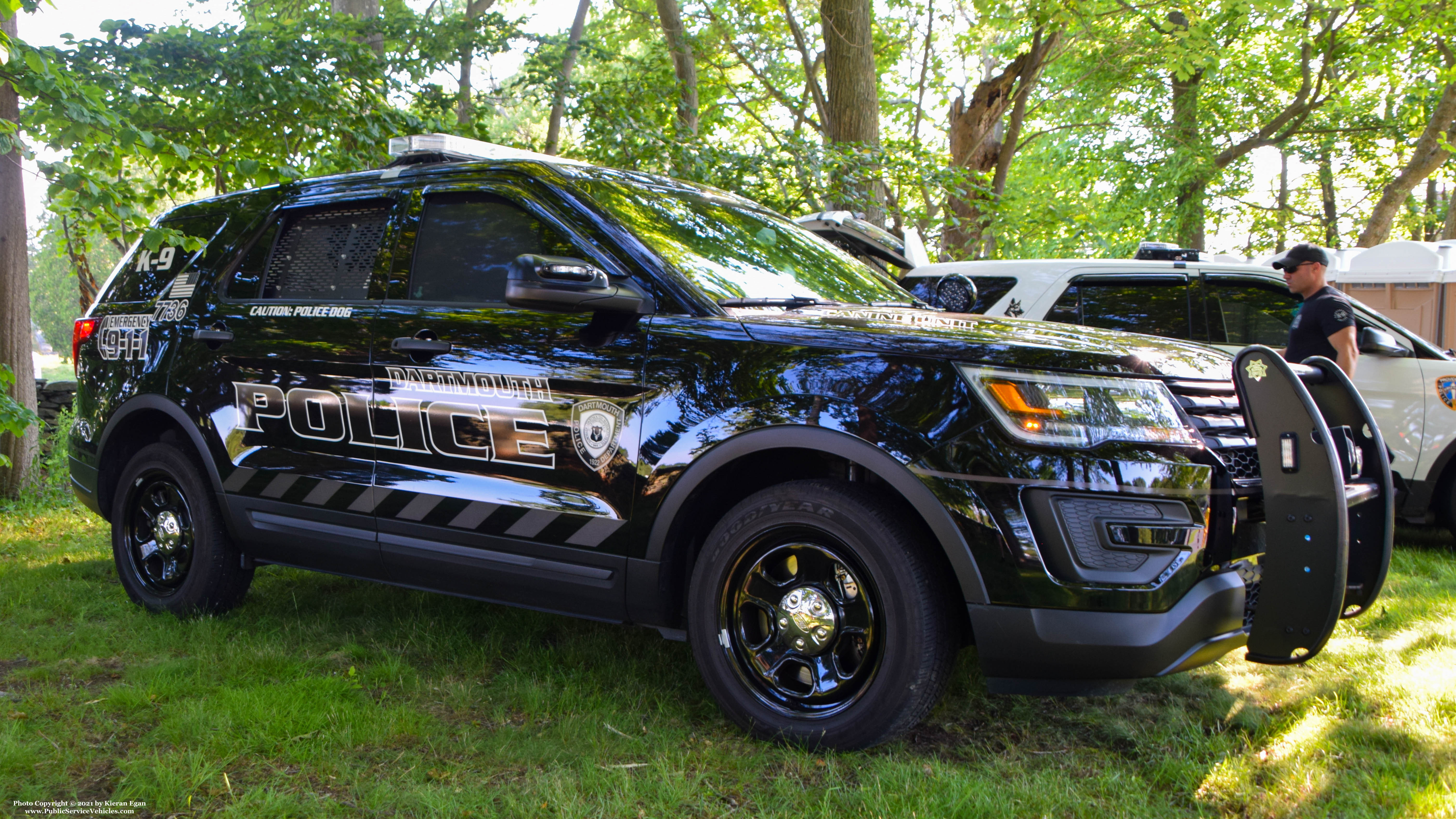 A photo  of Dartmouth Police
            Cruiser 7736, a 2016-2019 Ford Police Interceptor Utility             taken by Kieran Egan