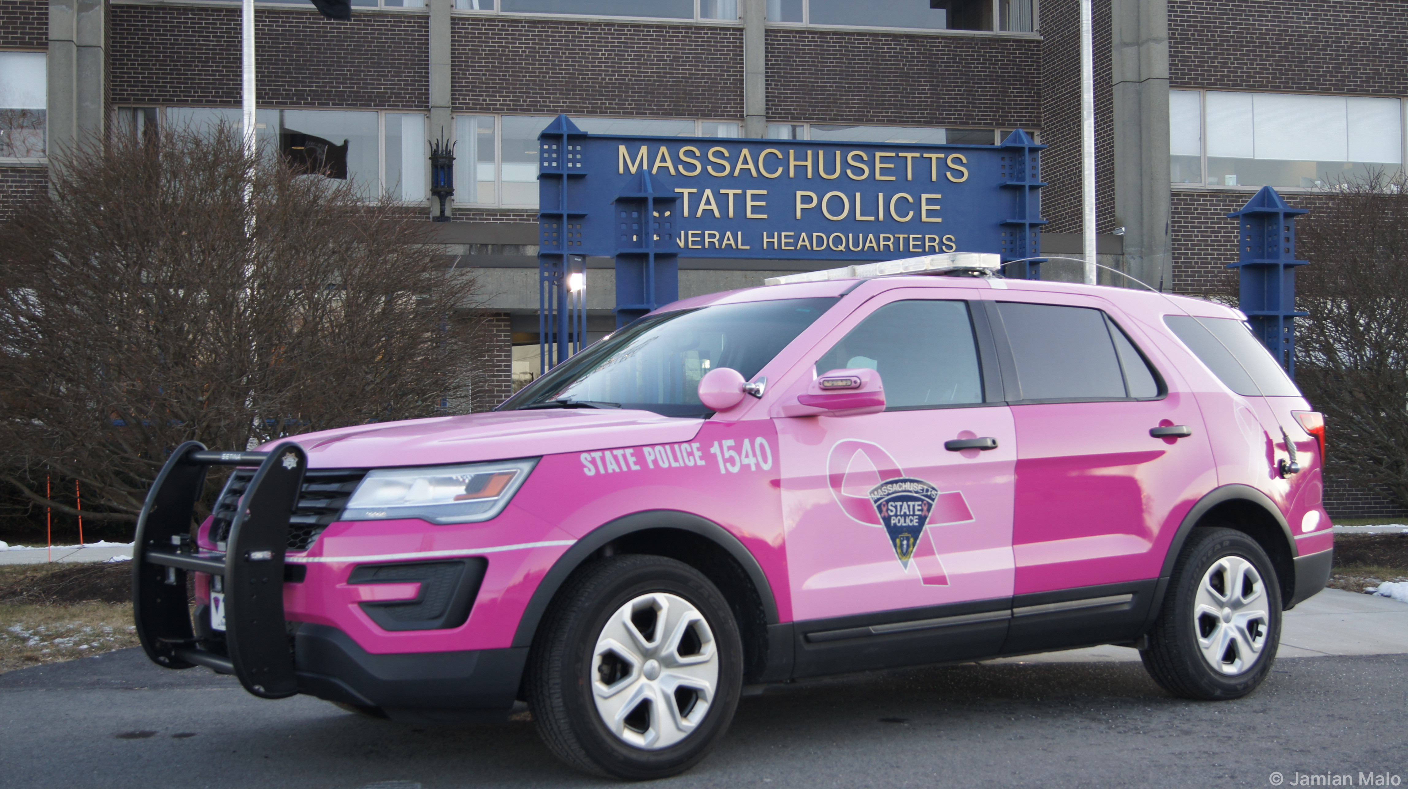 A photo  of Massachusetts State Police
            Cruiser 1540, a 2016 Ford Police Interceptor Utility             taken by Jamian Malo