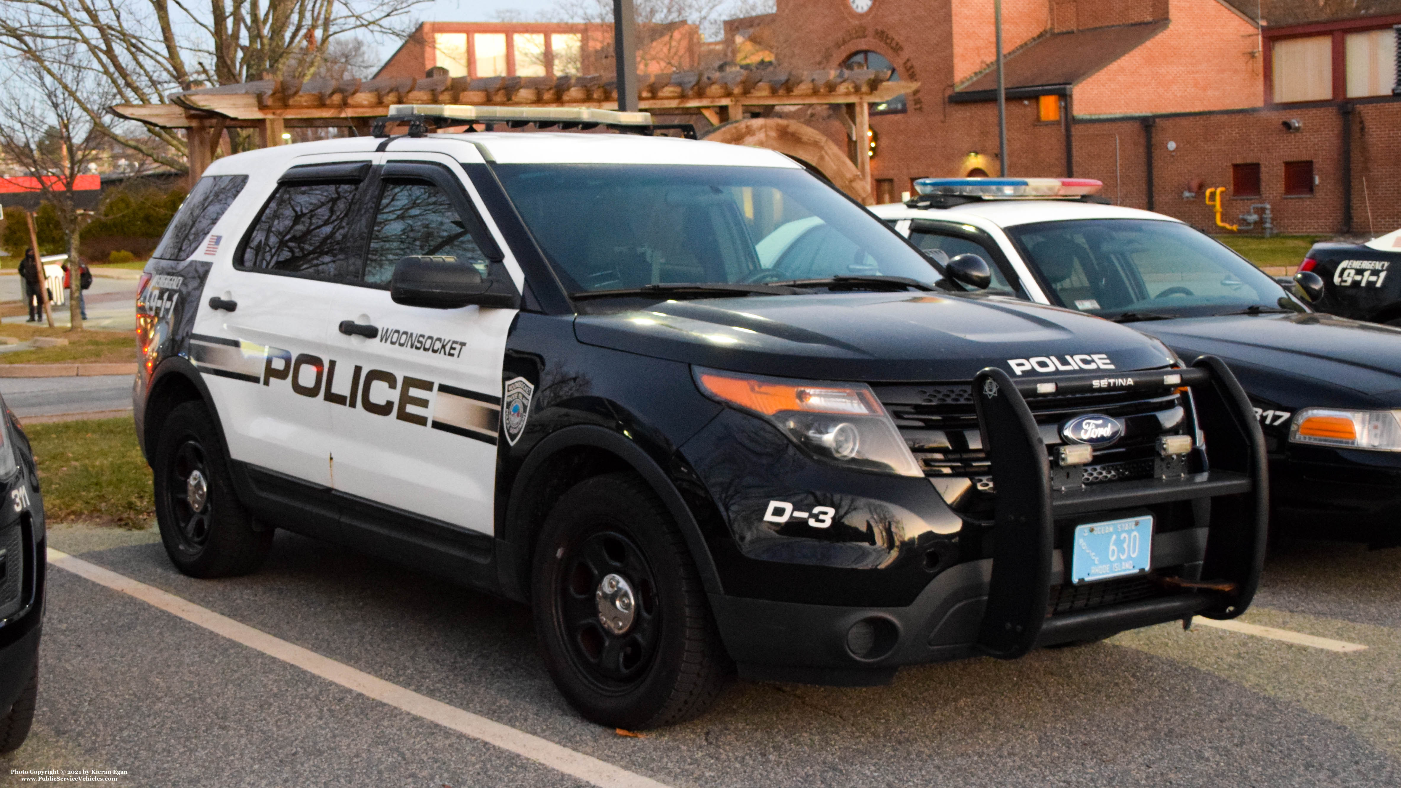 A photo  of Woonsocket Police
            D-3, a 2014 Ford Police Interceptor Utility             taken by Kieran Egan