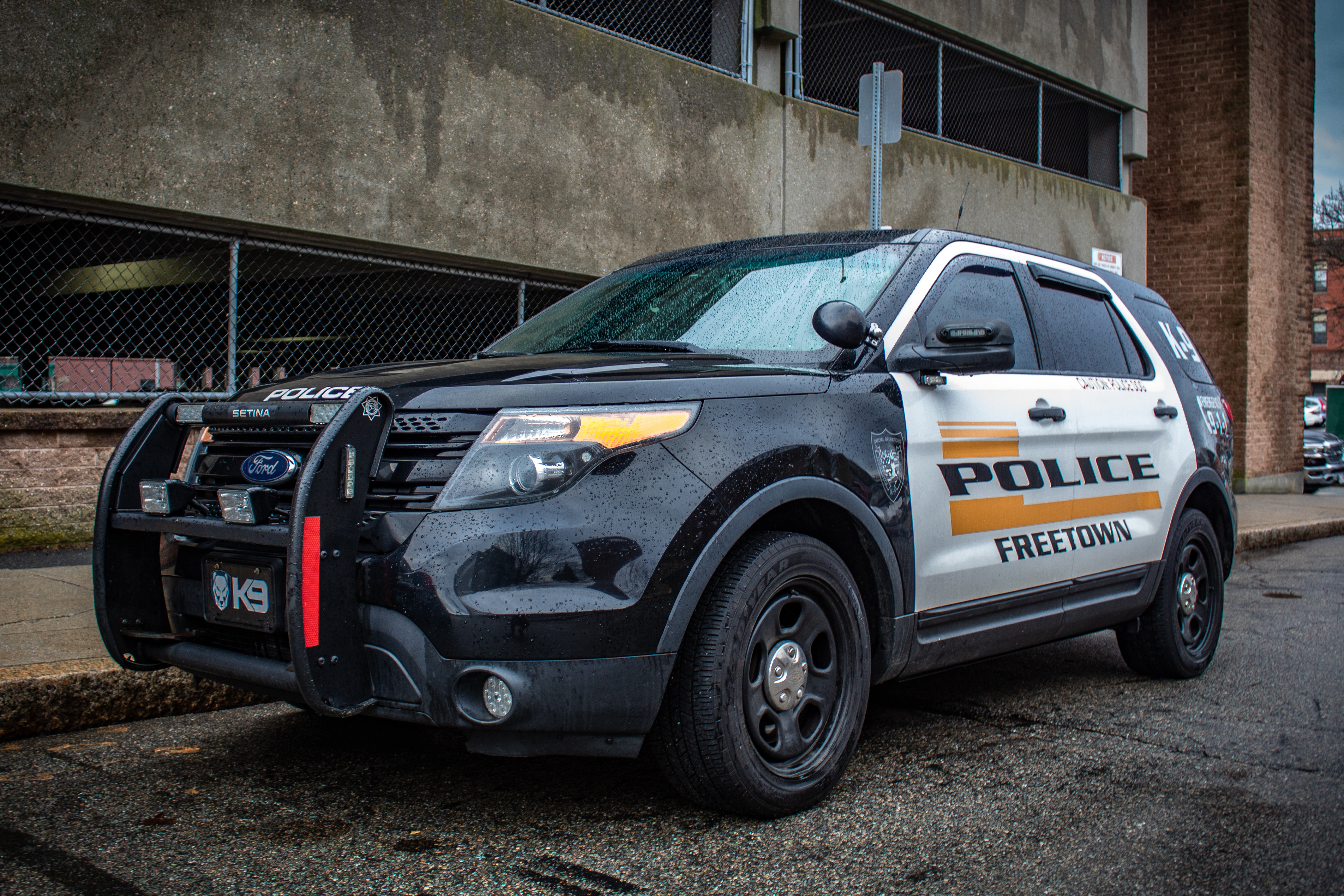 A photo  of Freetown Police
            Cruiser K999, a 2013 Ford Police Interceptor Utility             taken by Corey Gillet