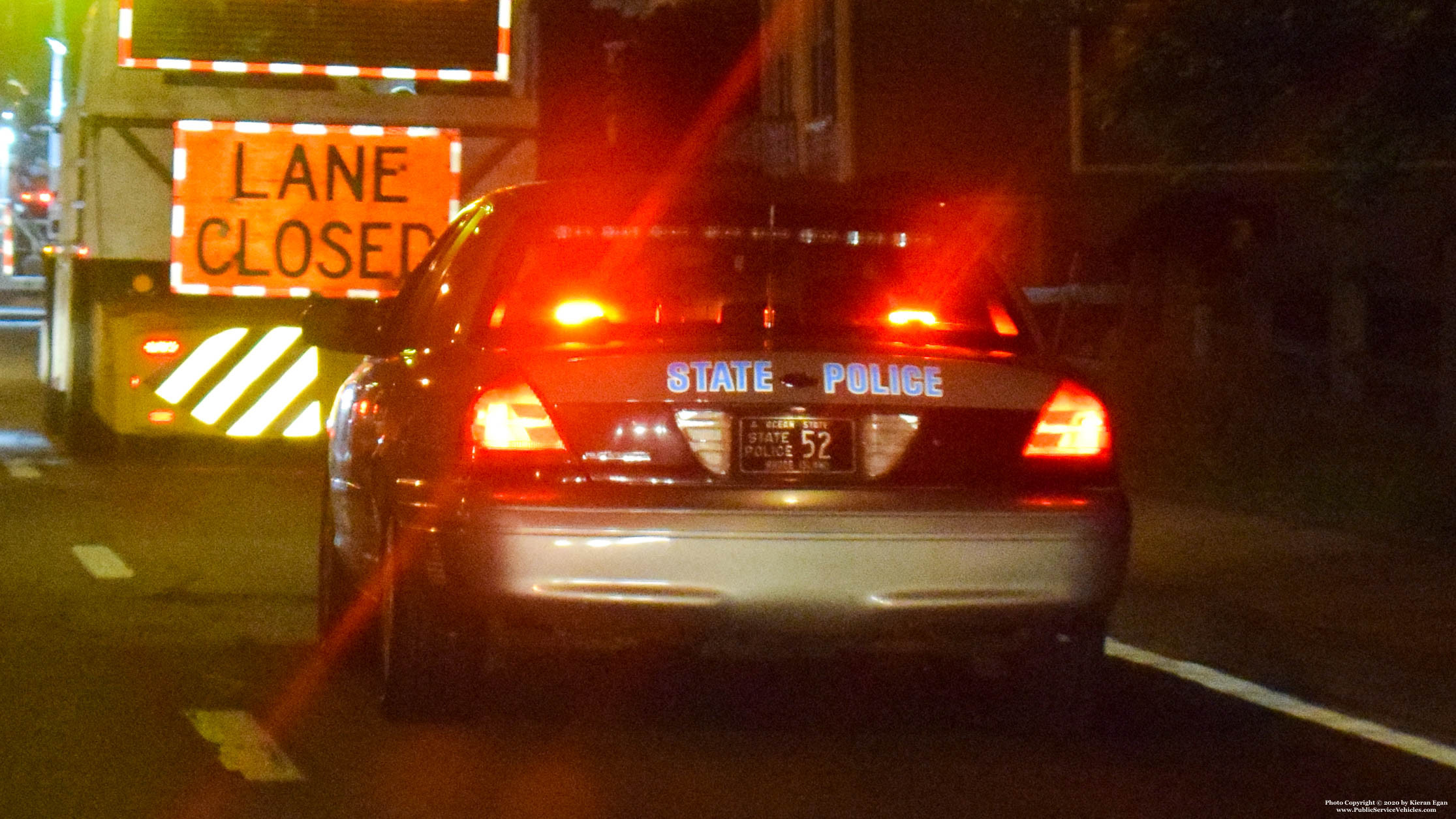 A photo  of Rhode Island State Police
            Cruiser 52, a 2006-2008 Ford Crown Victoria Police Interceptor             taken by Kieran Egan