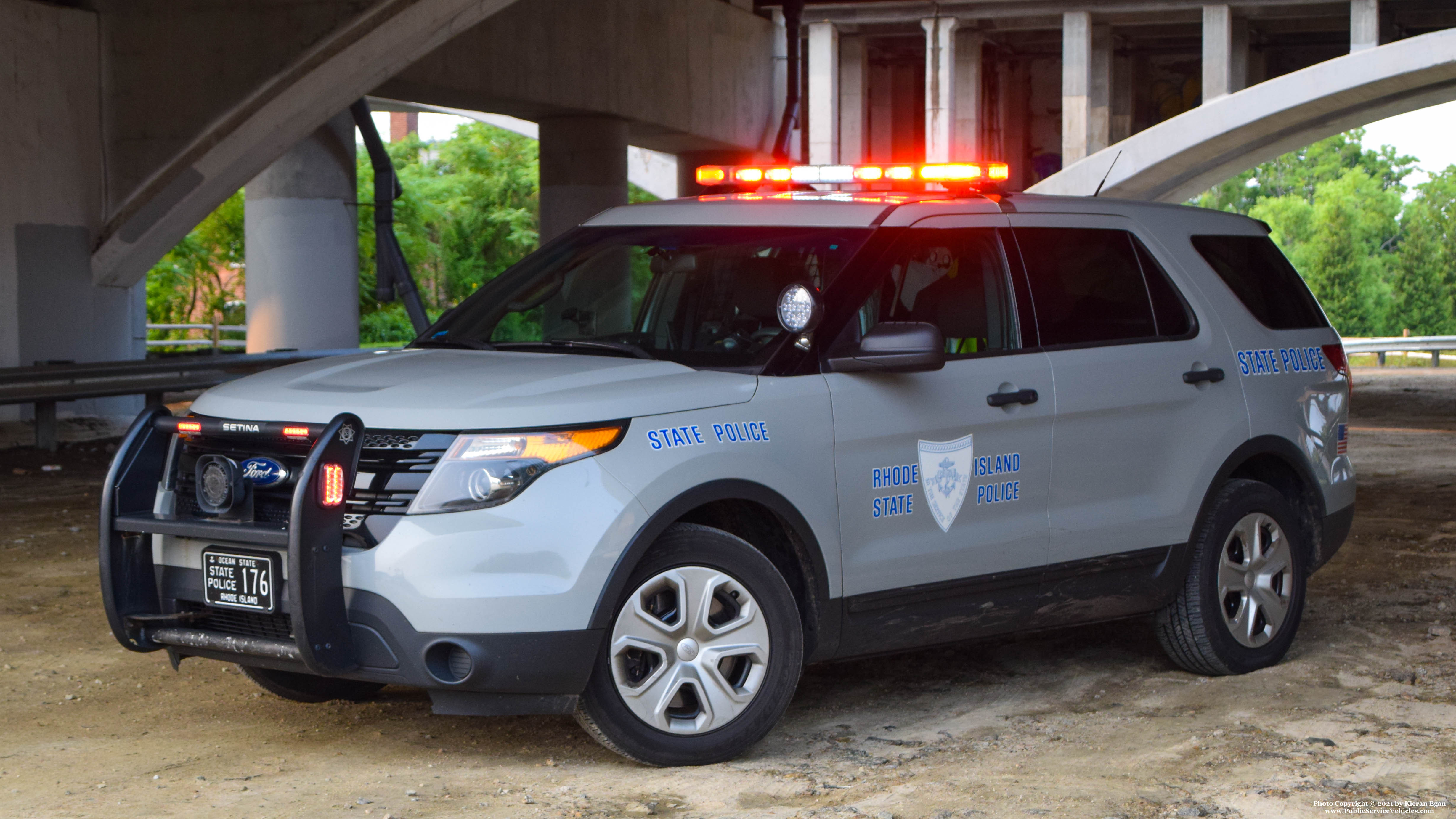 A photo  of Rhode Island State Police
            Cruiser 176, a 2013 Ford Police Interceptor Utility             taken by Kieran Egan