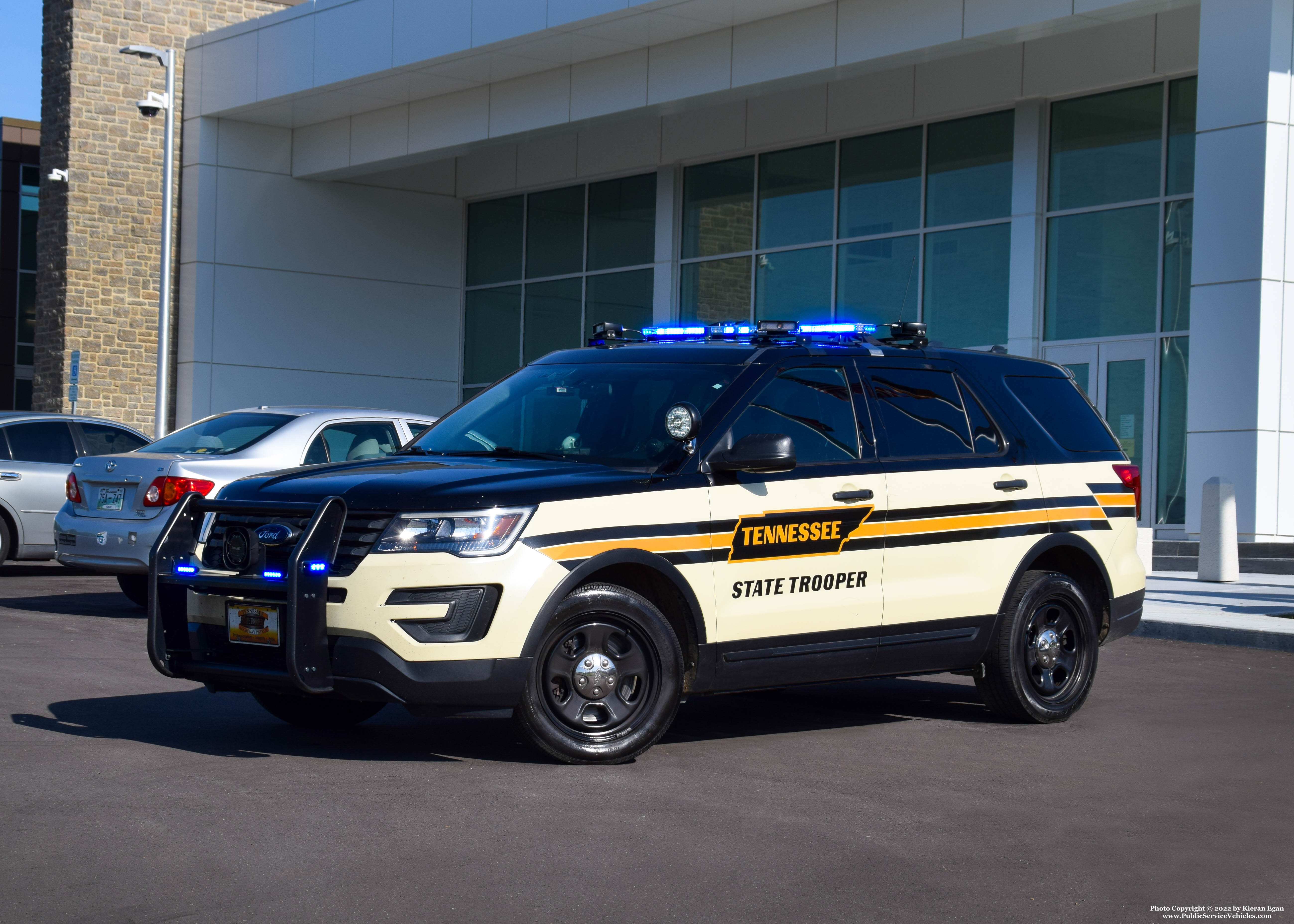 A photo  of Tennessee Highway Patrol
            Cruiser 3345, a 2018 Ford Police Interceptor Utility             taken by Kieran Egan