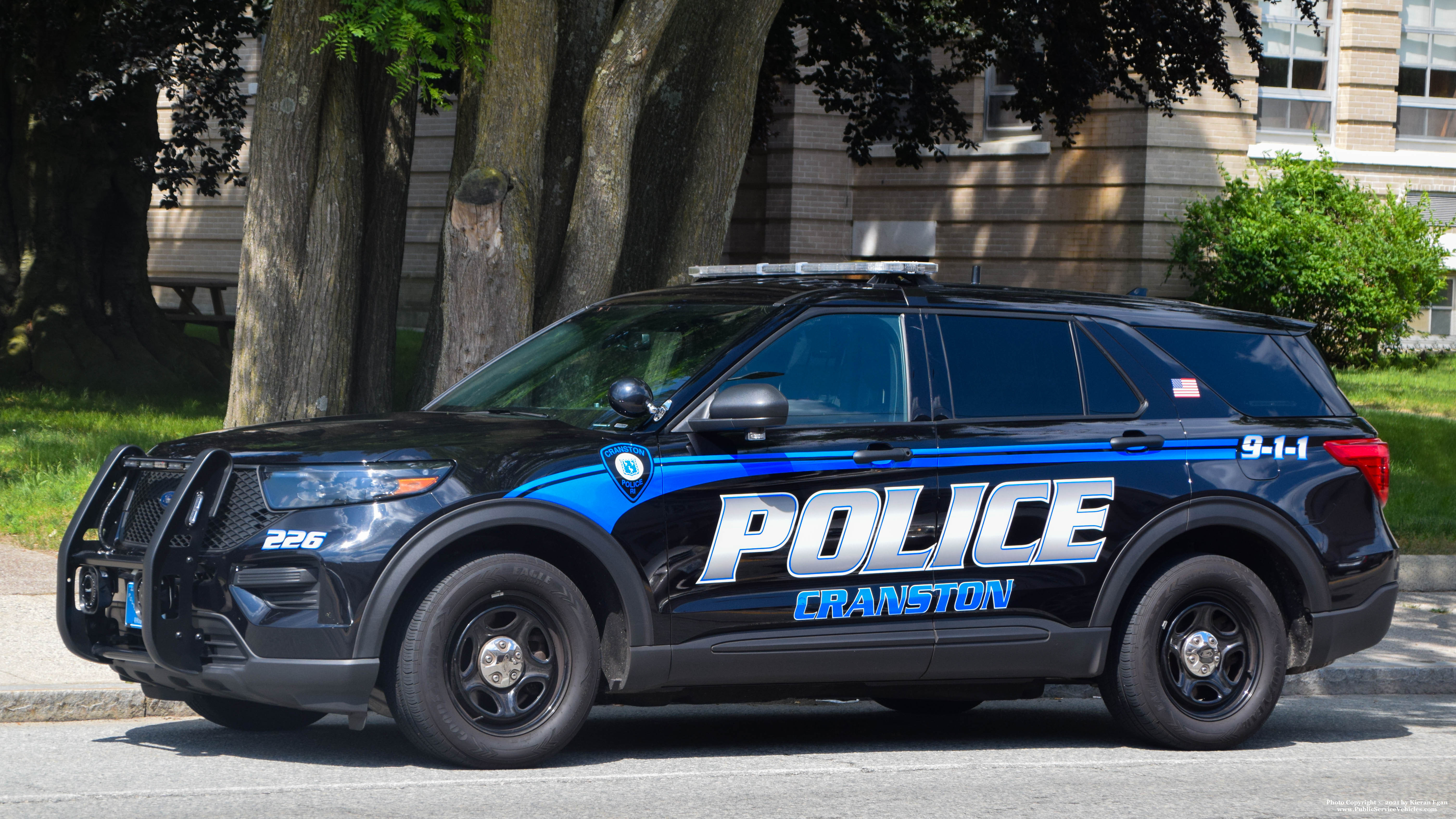 A photo  of Cranston Police
            Cruiser 226, a 2020 Ford Police Interceptor Utility             taken by Kieran Egan
