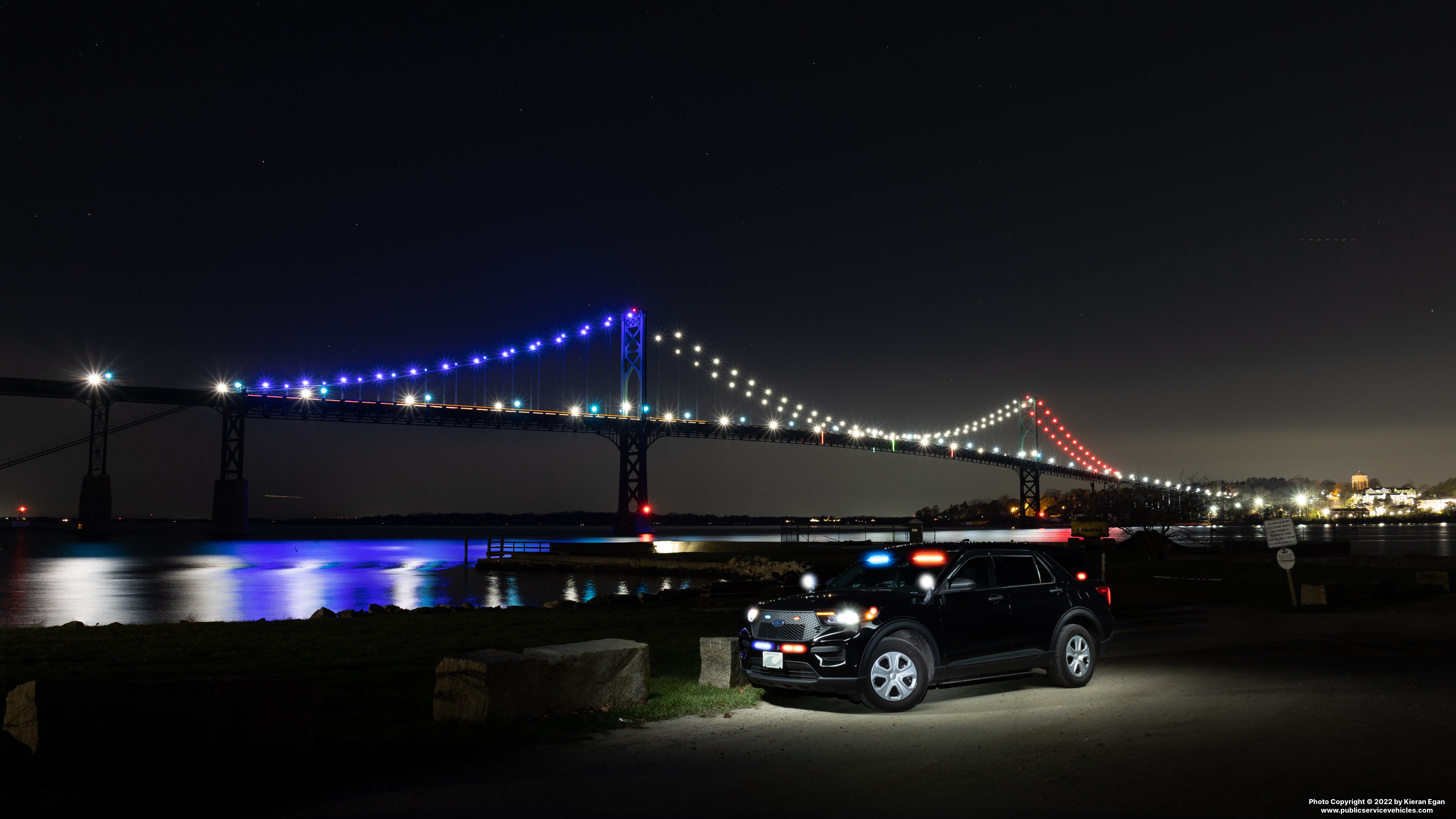 A photo  of Portsmouth Police
            Cruiser 7197, a 2021 Ford Police Interceptor Utility             taken by Kieran Egan