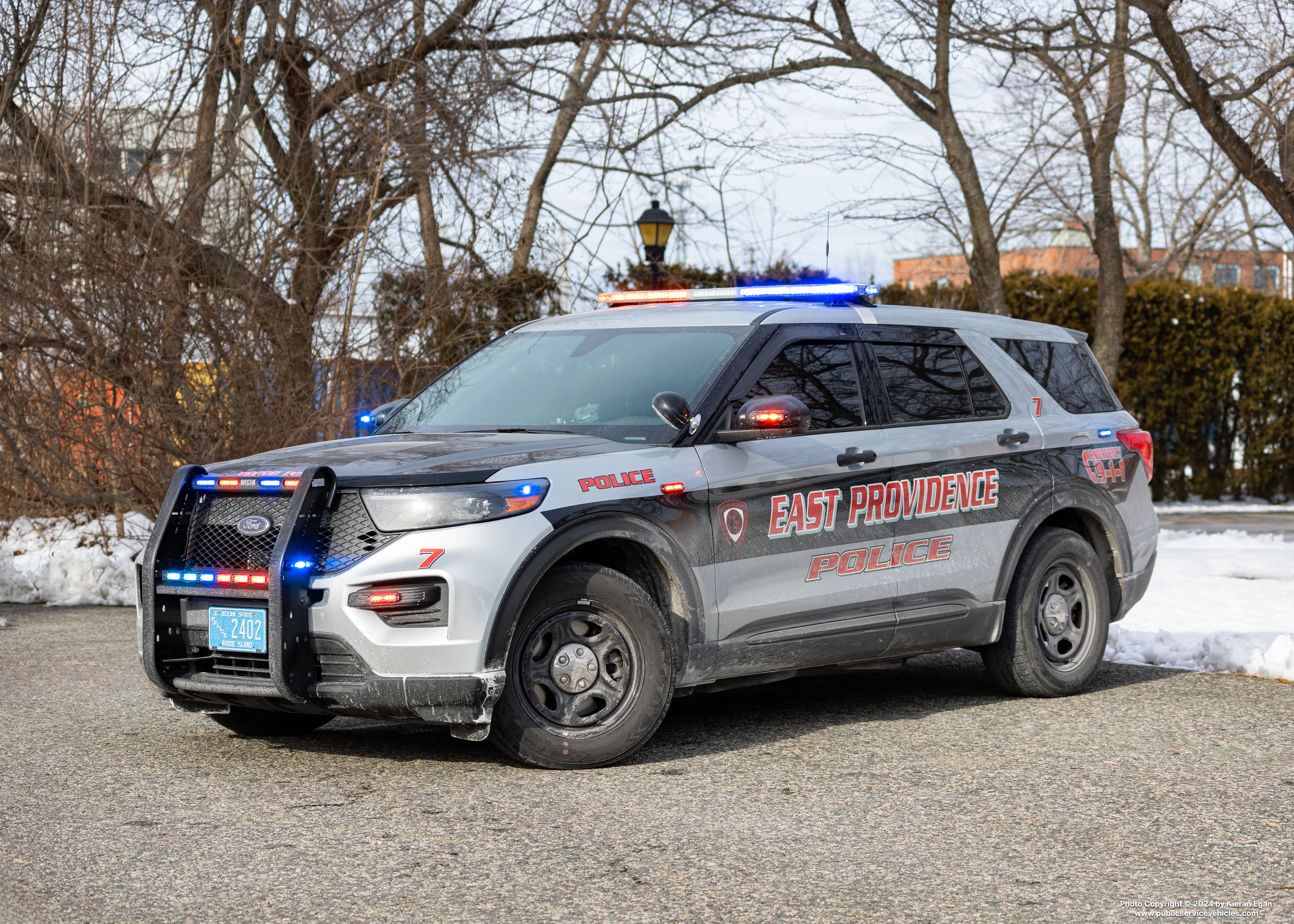 A photo  of East Providence Police
            Car 7, a 2022 Ford Police Interceptor Utility             taken by Kieran Egan