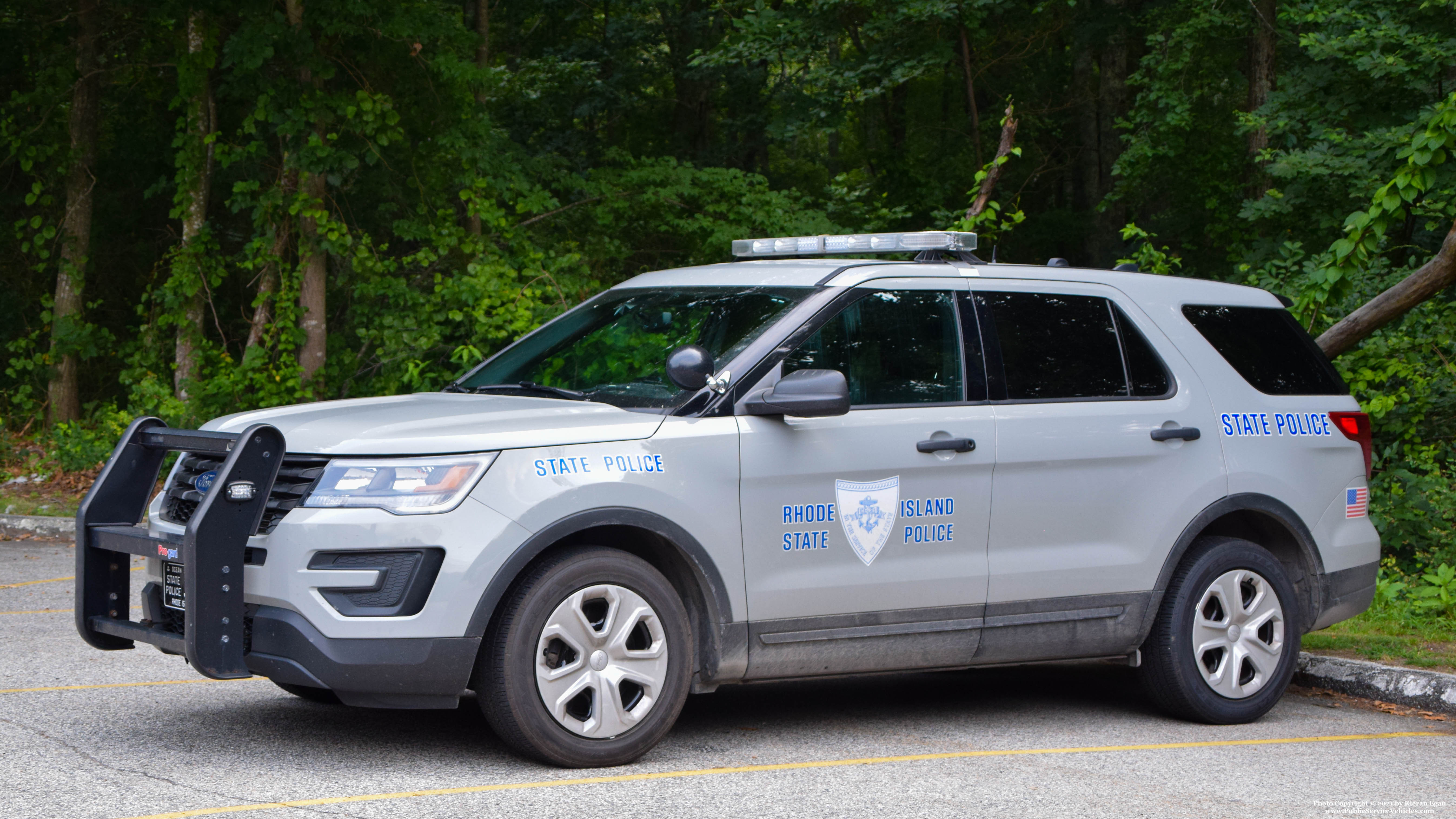 A photo  of Rhode Island State Police
            Cruiser 37, a 2018 Ford Police Interceptor Utility             taken by Kieran Egan