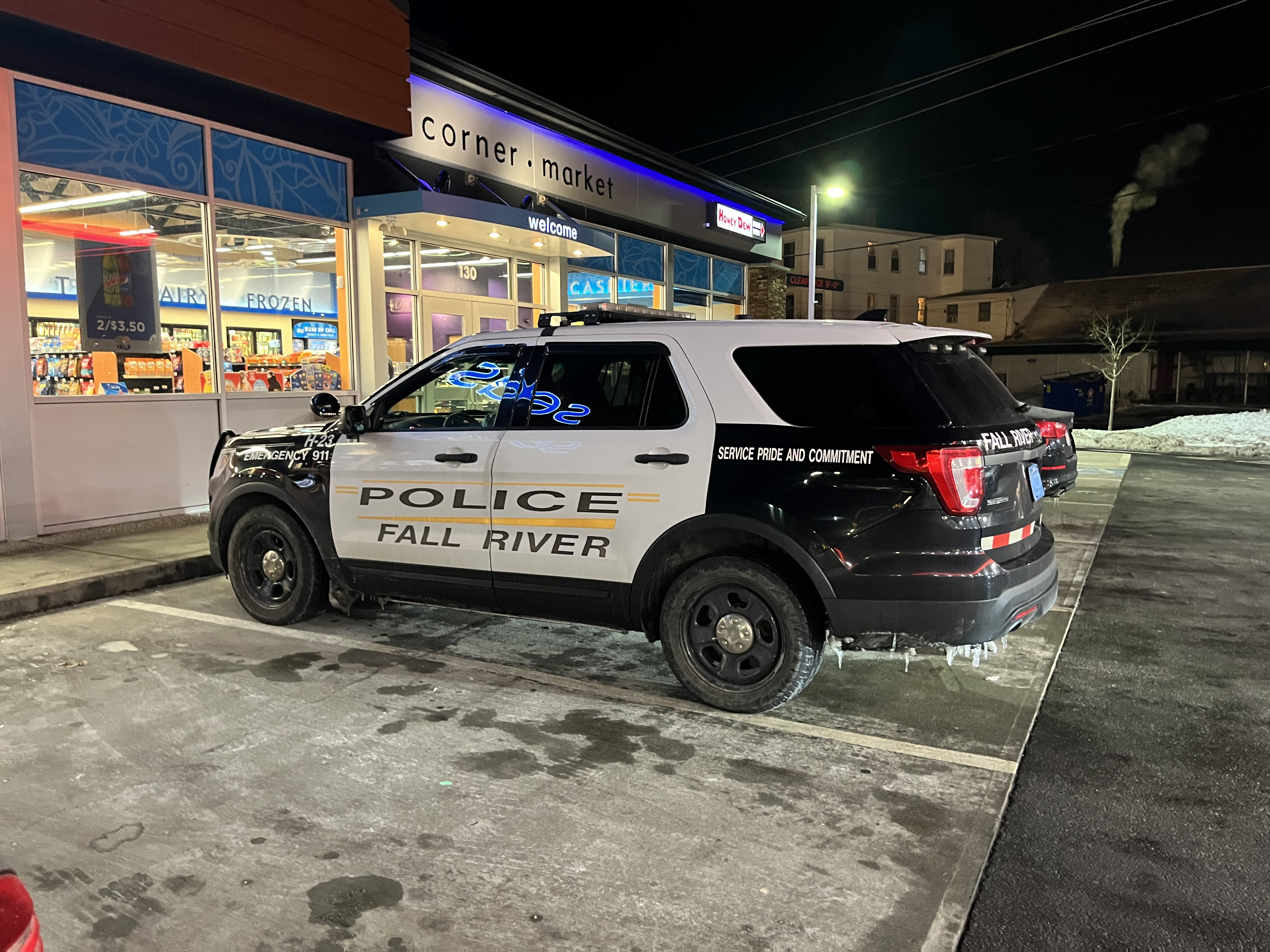 A photo  of Fall River Police
            H-23, a 2016 Ford Police Interceptor Utility             taken by @riemergencyvehicles