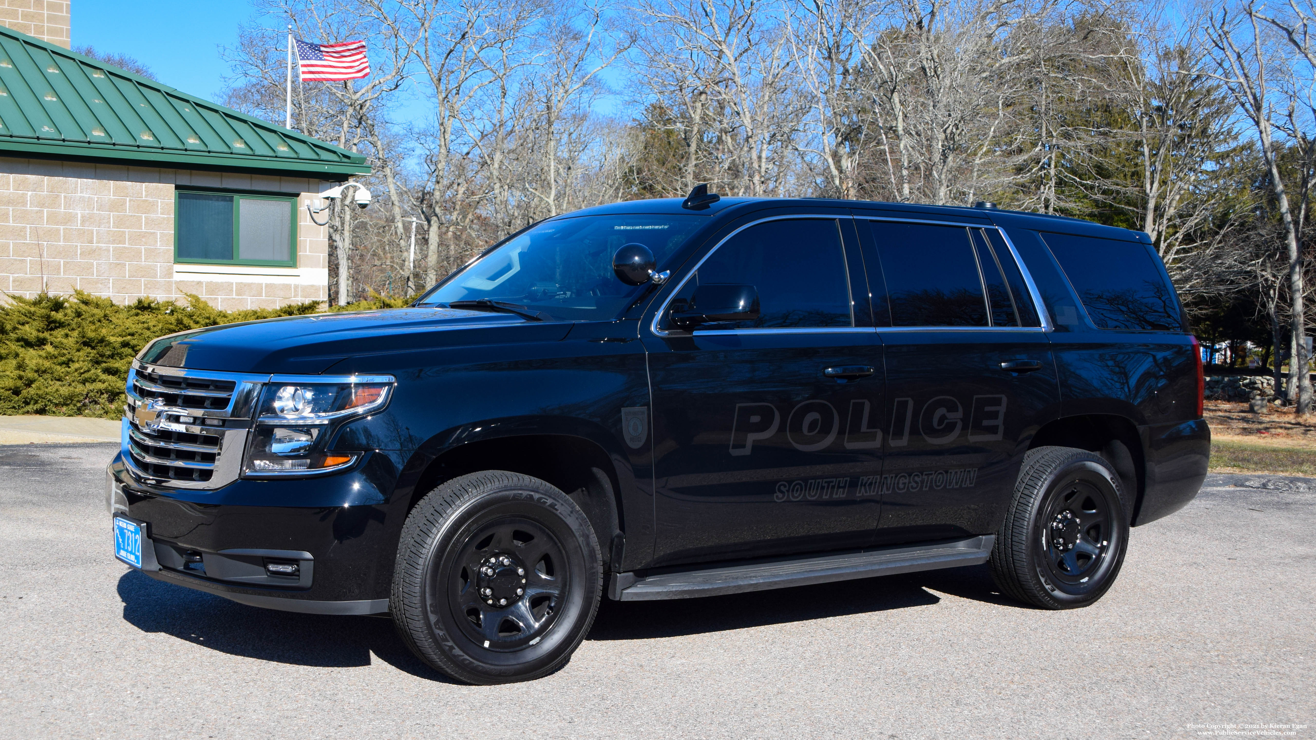 A photo  of South Kingstown Police
            Cruiser 455, a 2020 Chevrolet Tahoe             taken by Kieran Egan