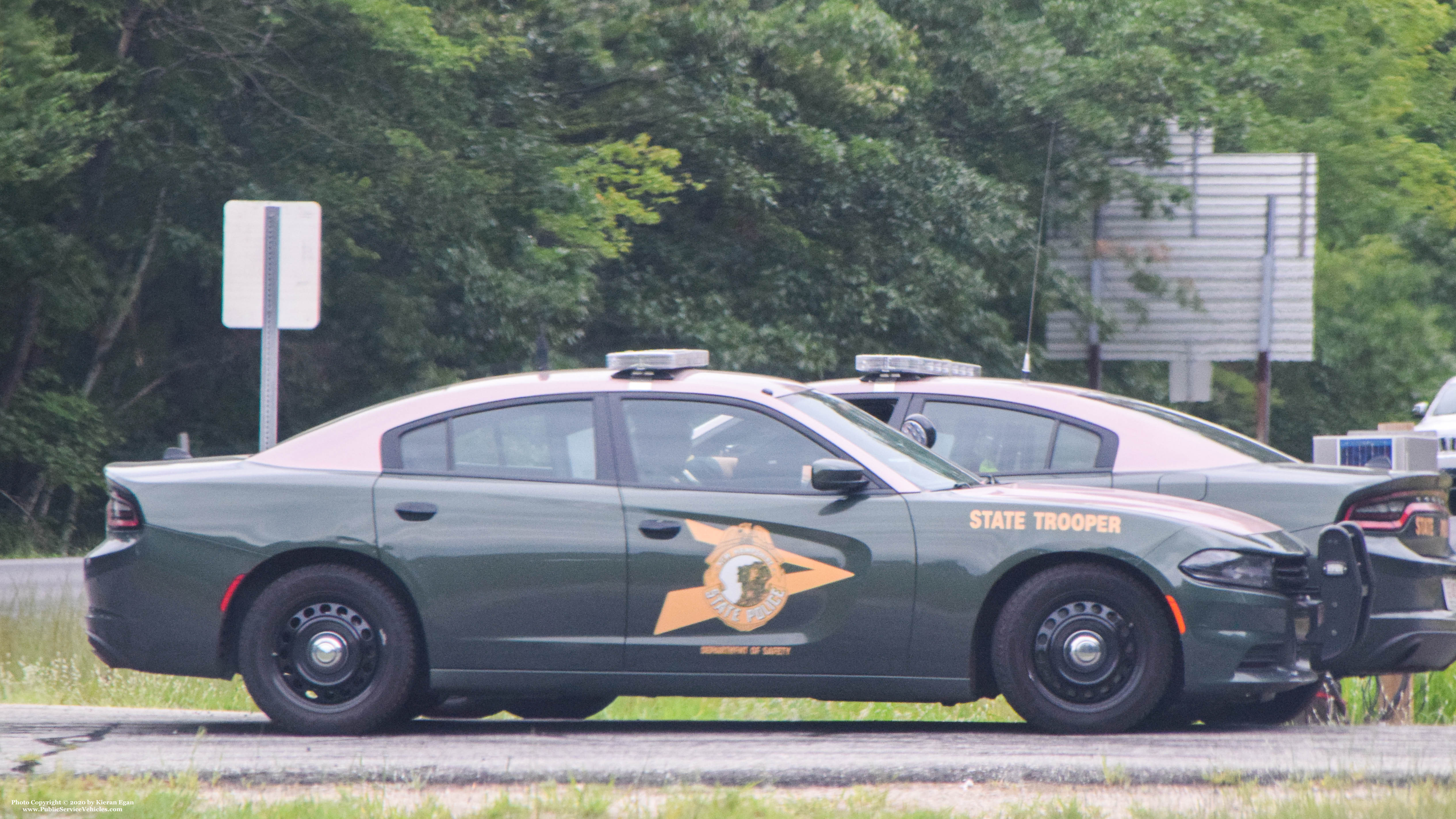 A photo  of New Hampshire State Police
            Cruiser 428, a 2015-2019 Dodge Charger             taken by Kieran Egan