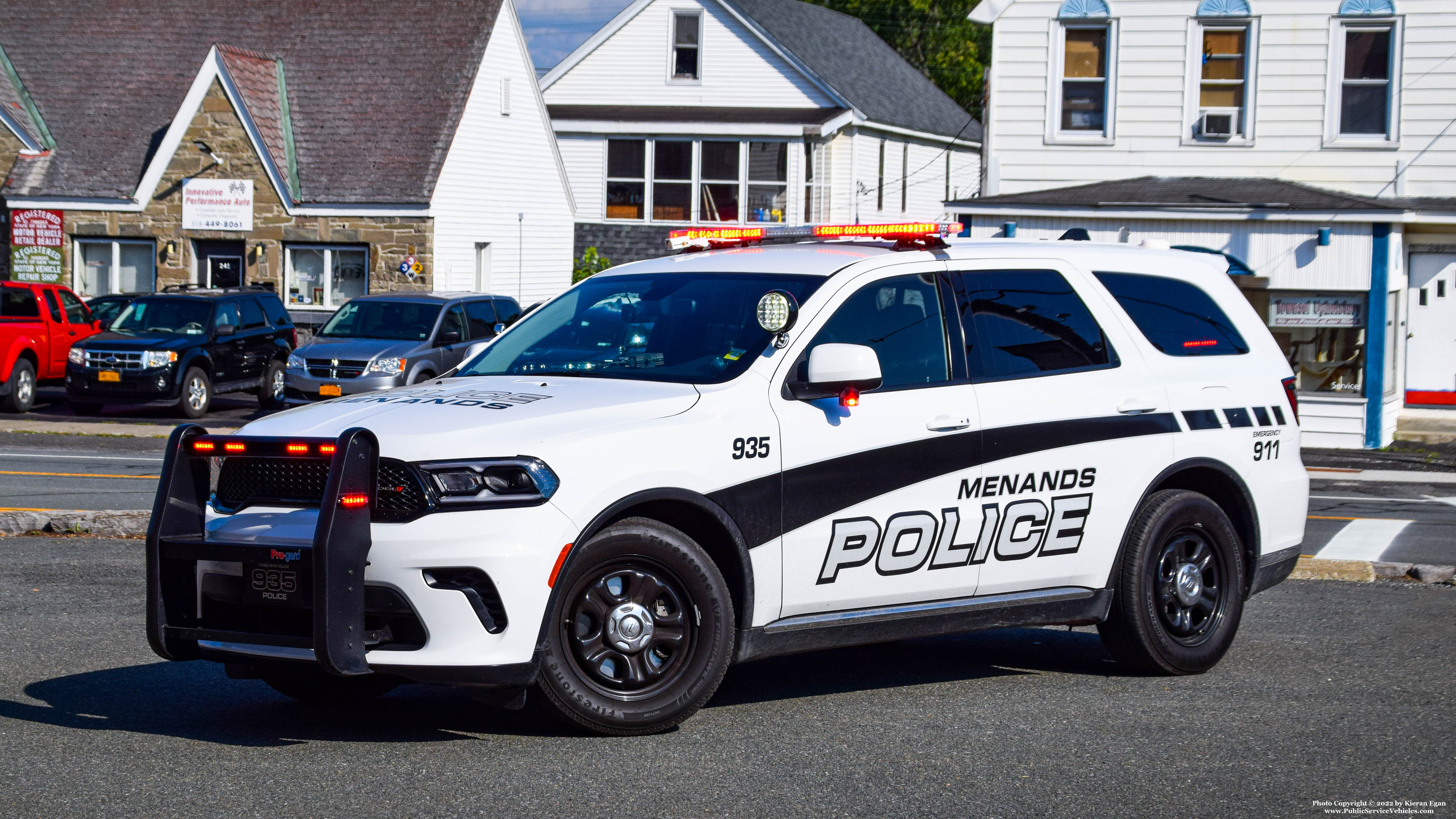 A photo  of Menands Police
            Cruiser 935, a 2021 Dodge Durango             taken by Kieran Egan