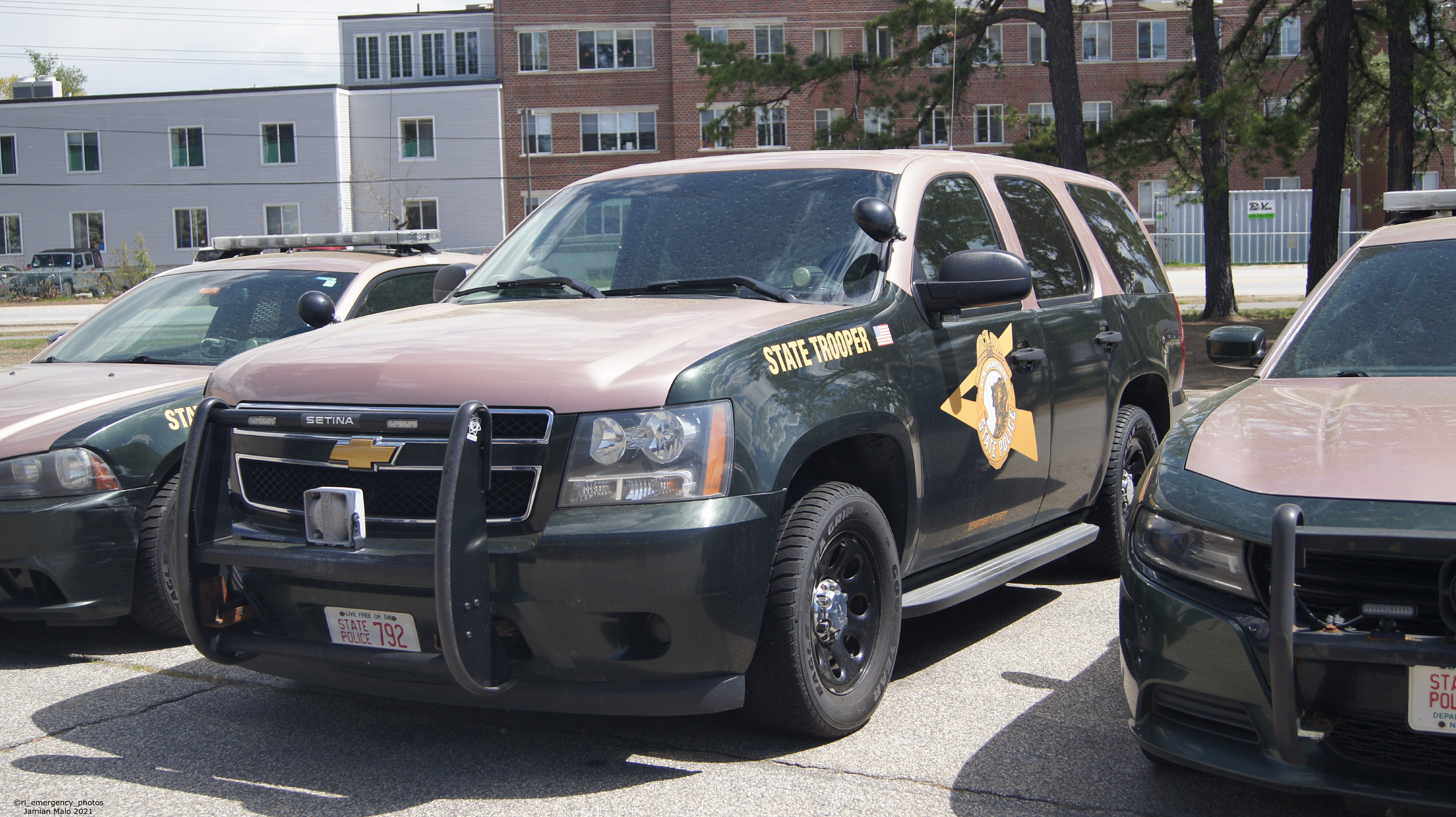 A photo  of New Hampshire State Police
            Cruiser 792, a 2007-2013 Chevrolet Tahoe             taken by Jamian Malo