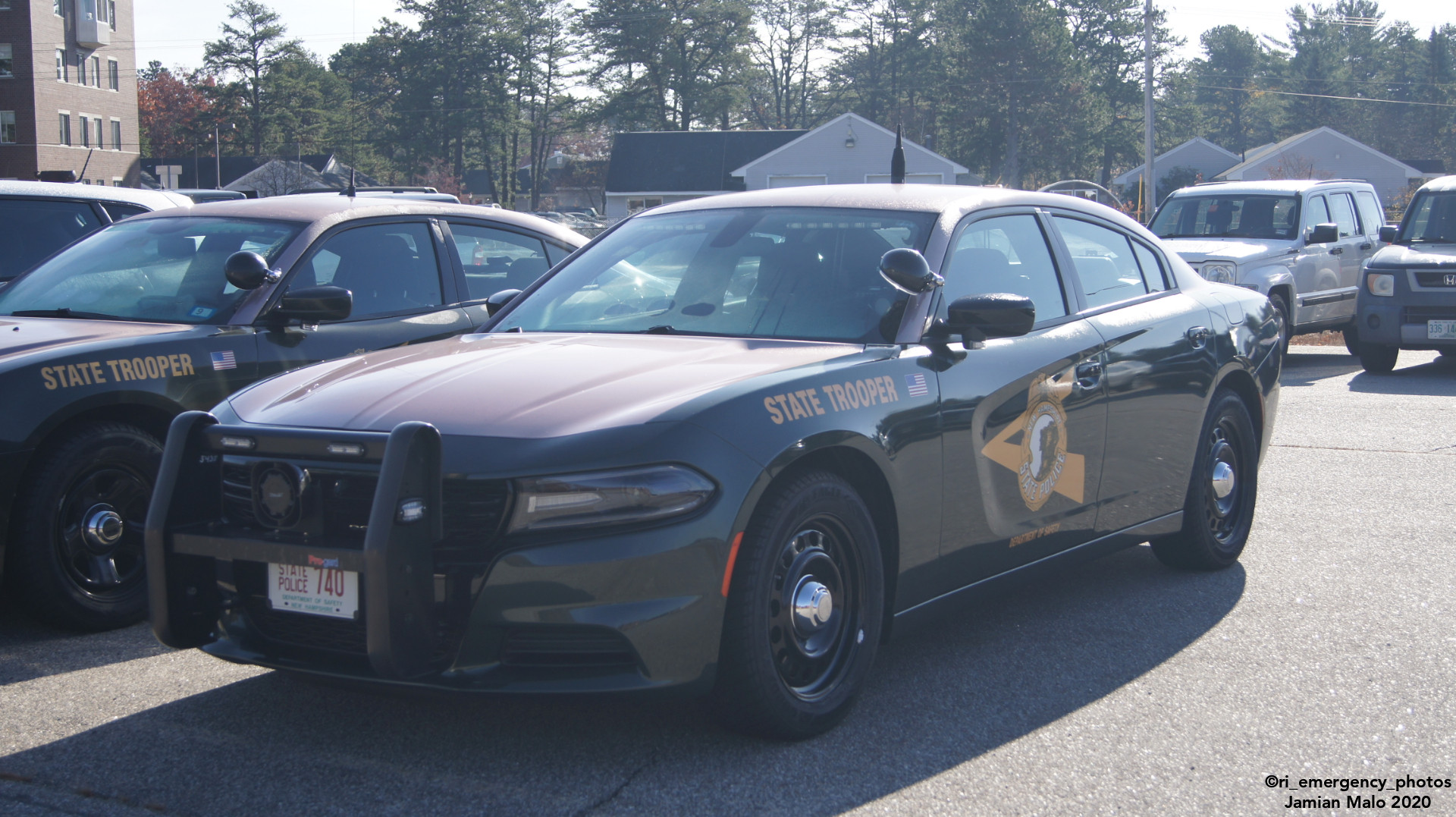 A photo  of New Hampshire State Police
            Cruiser 740, a 2015-2019 Dodge Charger             taken by Jamian Malo