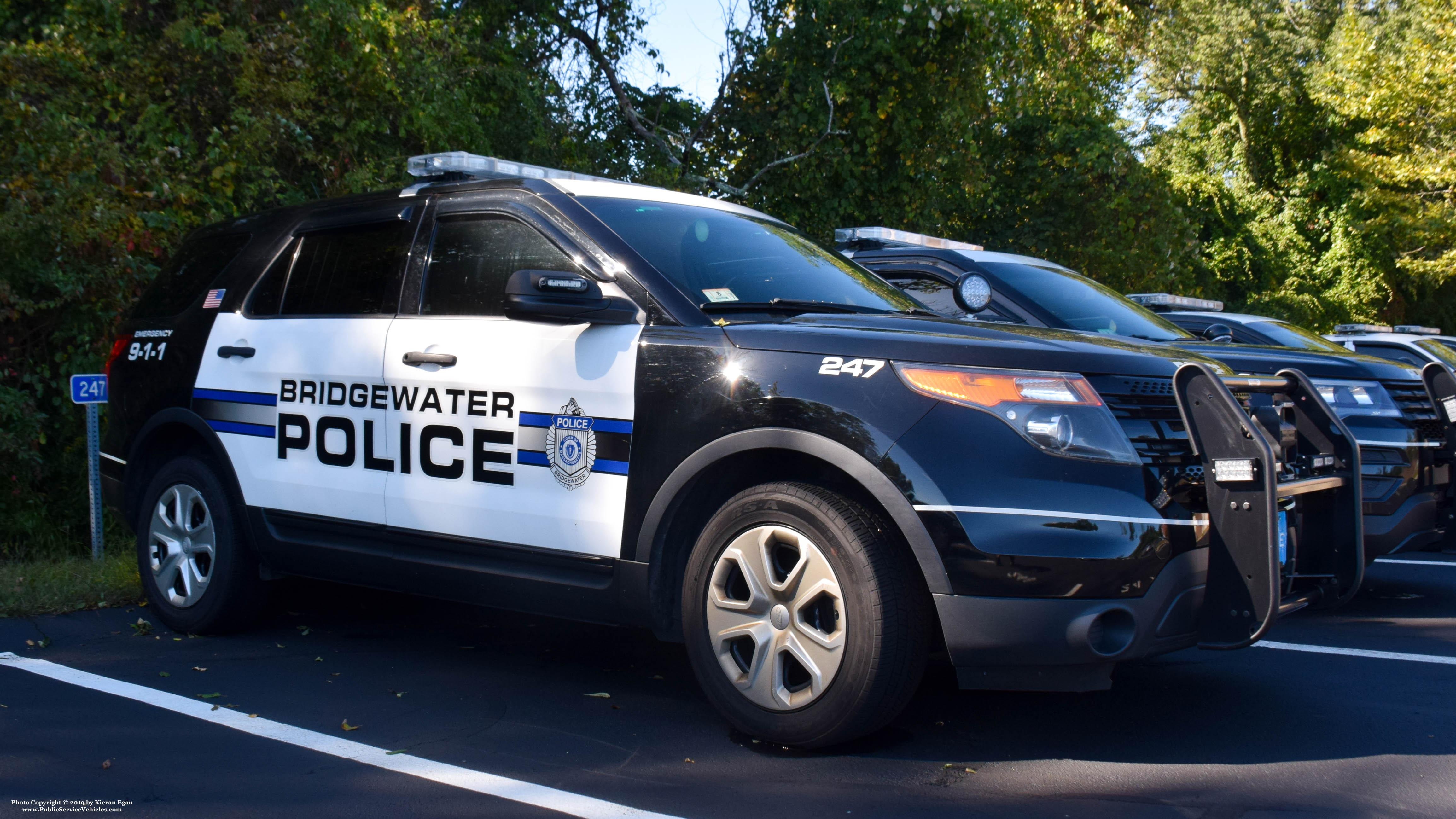 A photo  of Bridgewater Police
            Cruiser 247, a 2019 Ford Police Interceptor Utility             taken by Kieran Egan
