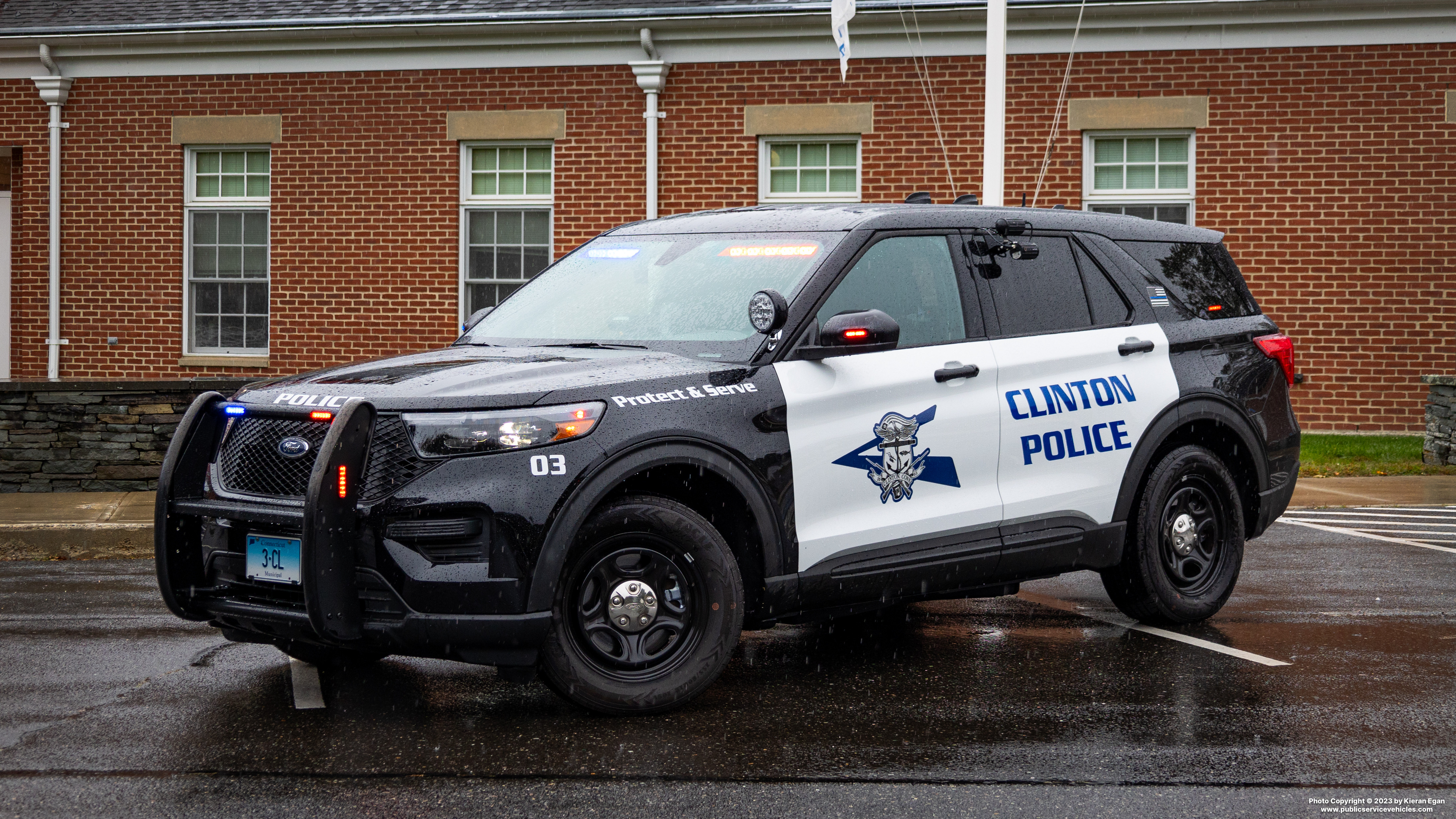 A photo  of Clinton Police
            Car 3, a 2020-2023 Ford Police Interceptor Utility             taken by Kieran Egan