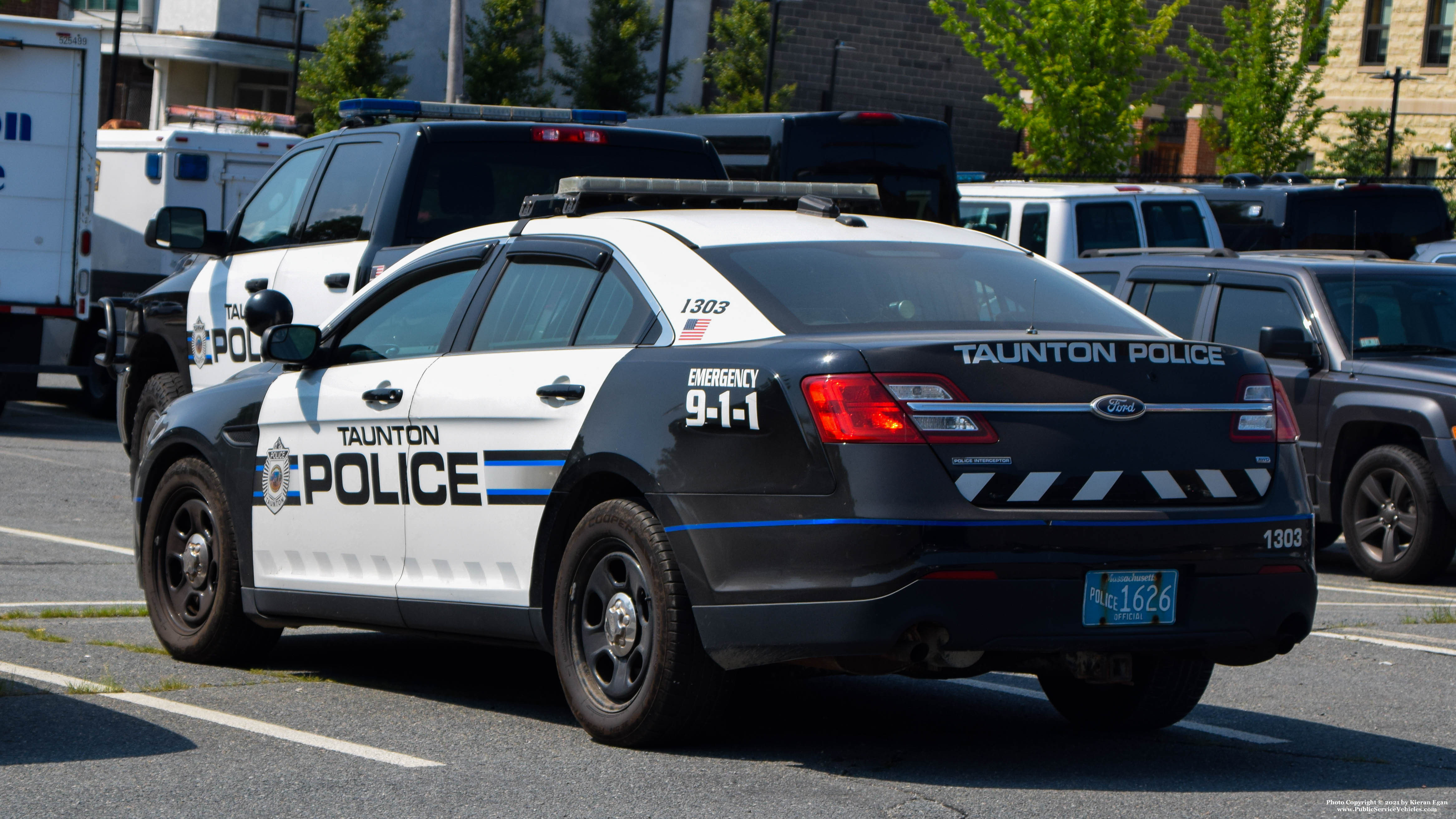 A photo  of Taunton Police
            Cruiser 1303, a 2013 Ford Police Interceptor Sedan             taken by Kieran Egan