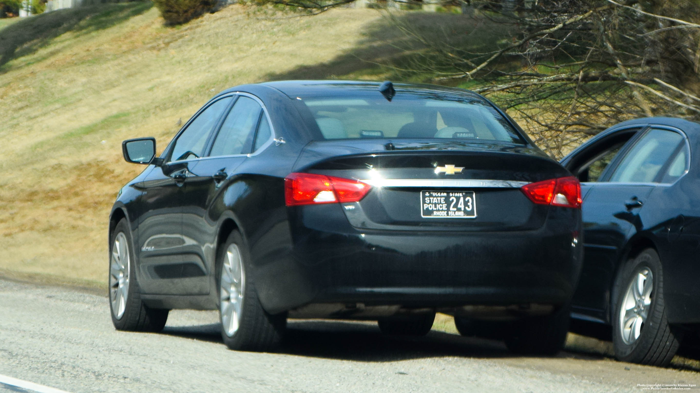 A photo  of Rhode Island State Police
            Cruiser 243, a 2014-2020 Chevrolet Impala             taken by Kieran Egan