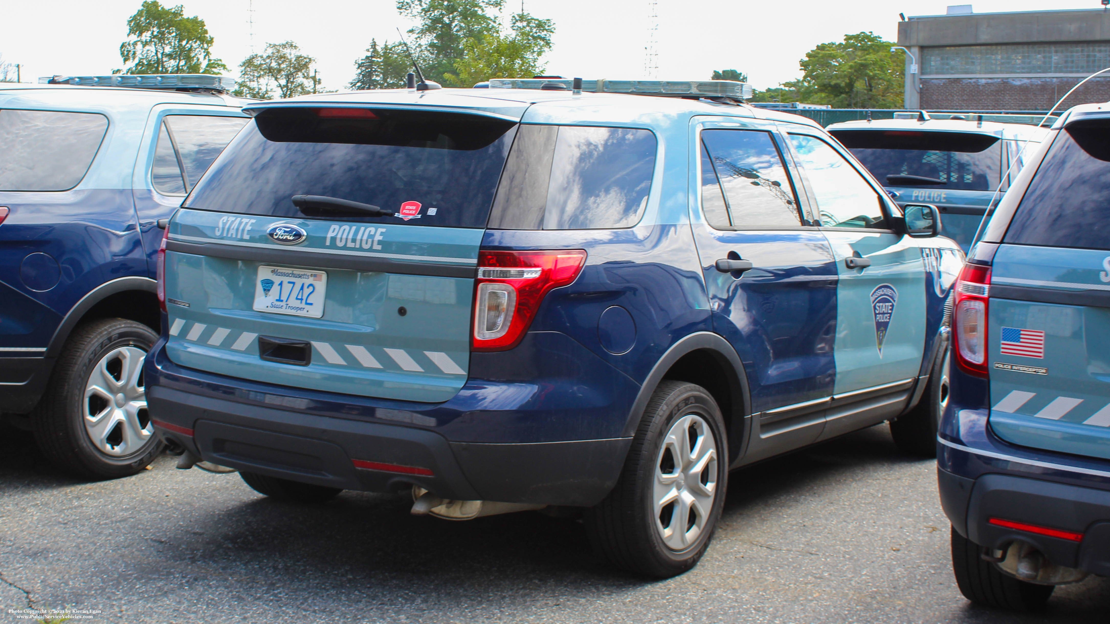A photo  of Massachusetts State Police
            Cruiser 1742, a 2015 Ford Massachusetts State Police             taken by Kieran Egan