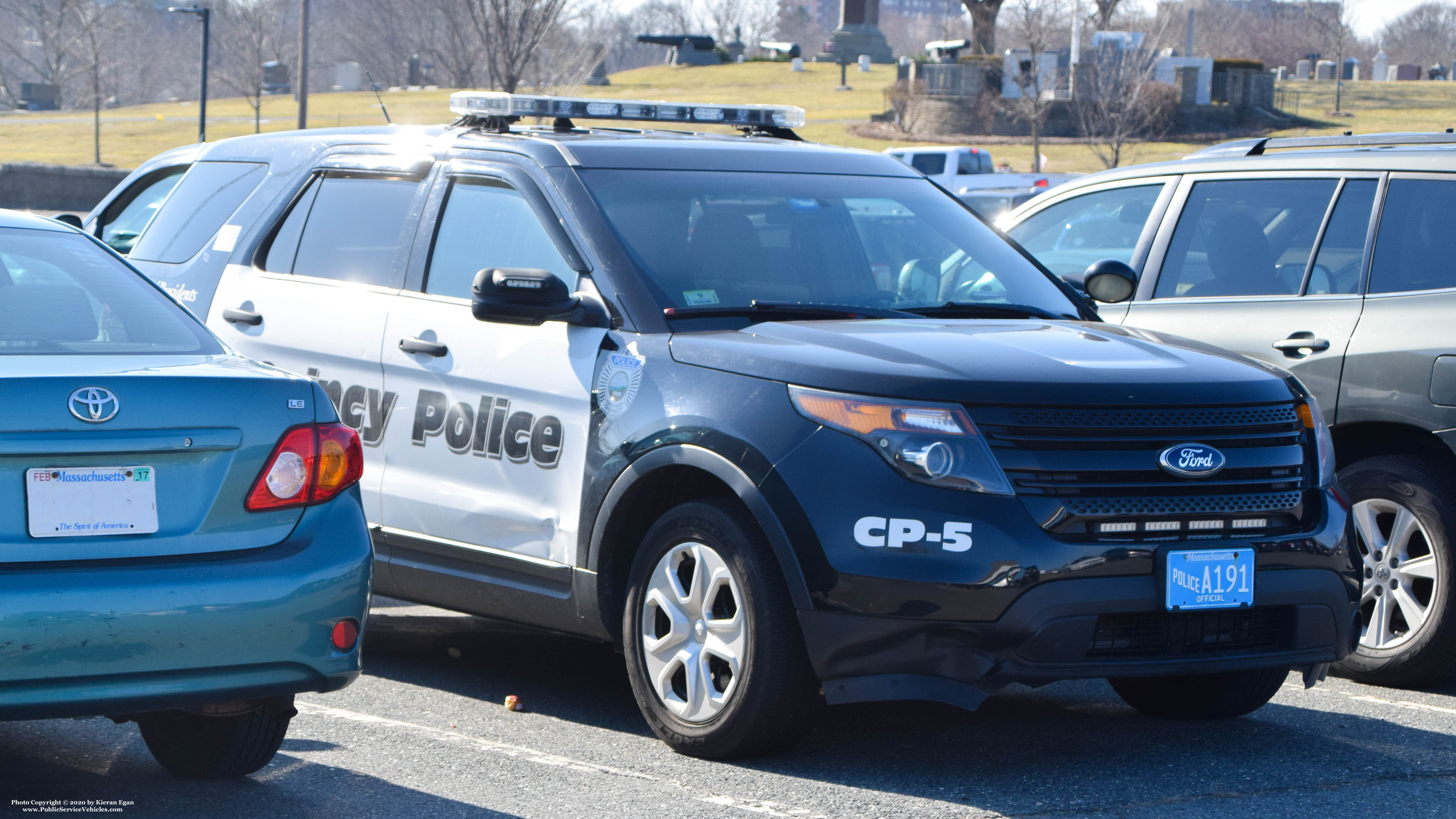 A photo  of Quincy Police
            CP-5, a 2013 Ford Police Interceptor Utility             taken by Kieran Egan
