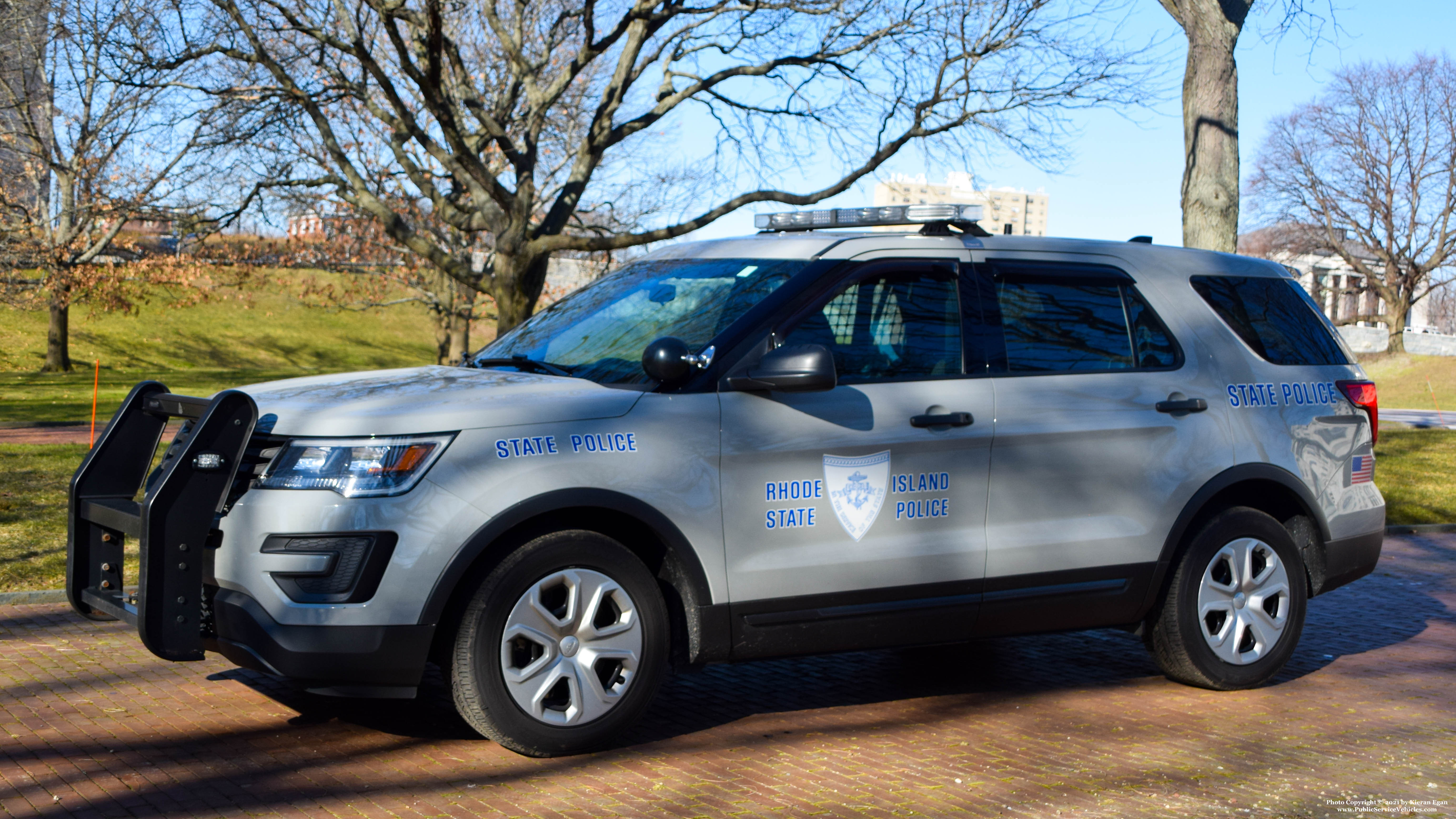 A photo  of Rhode Island State Police
            Cruiser 255, a 2017 Ford Police Interceptor Utility             taken by Kieran Egan