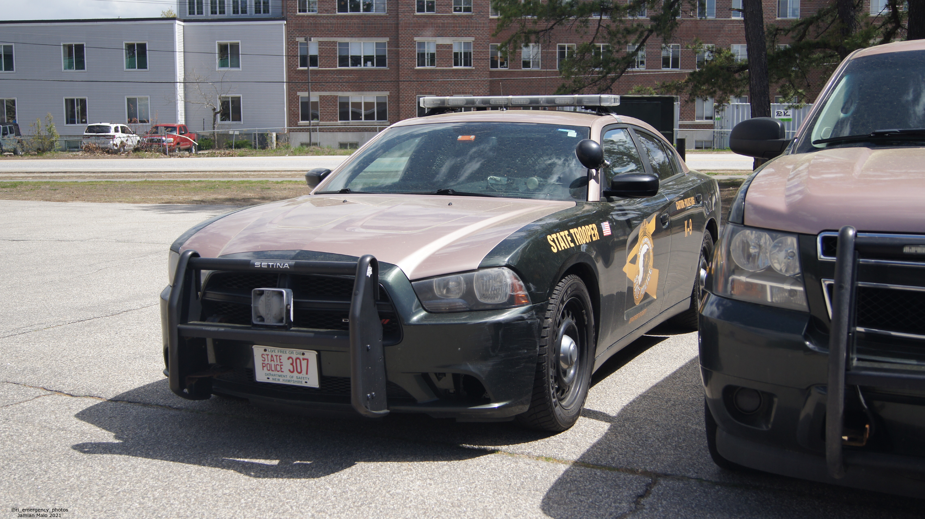 A photo  of New Hampshire State Police
            Cruiser 307, a 2014 Dodge Charger             taken by Jamian Malo