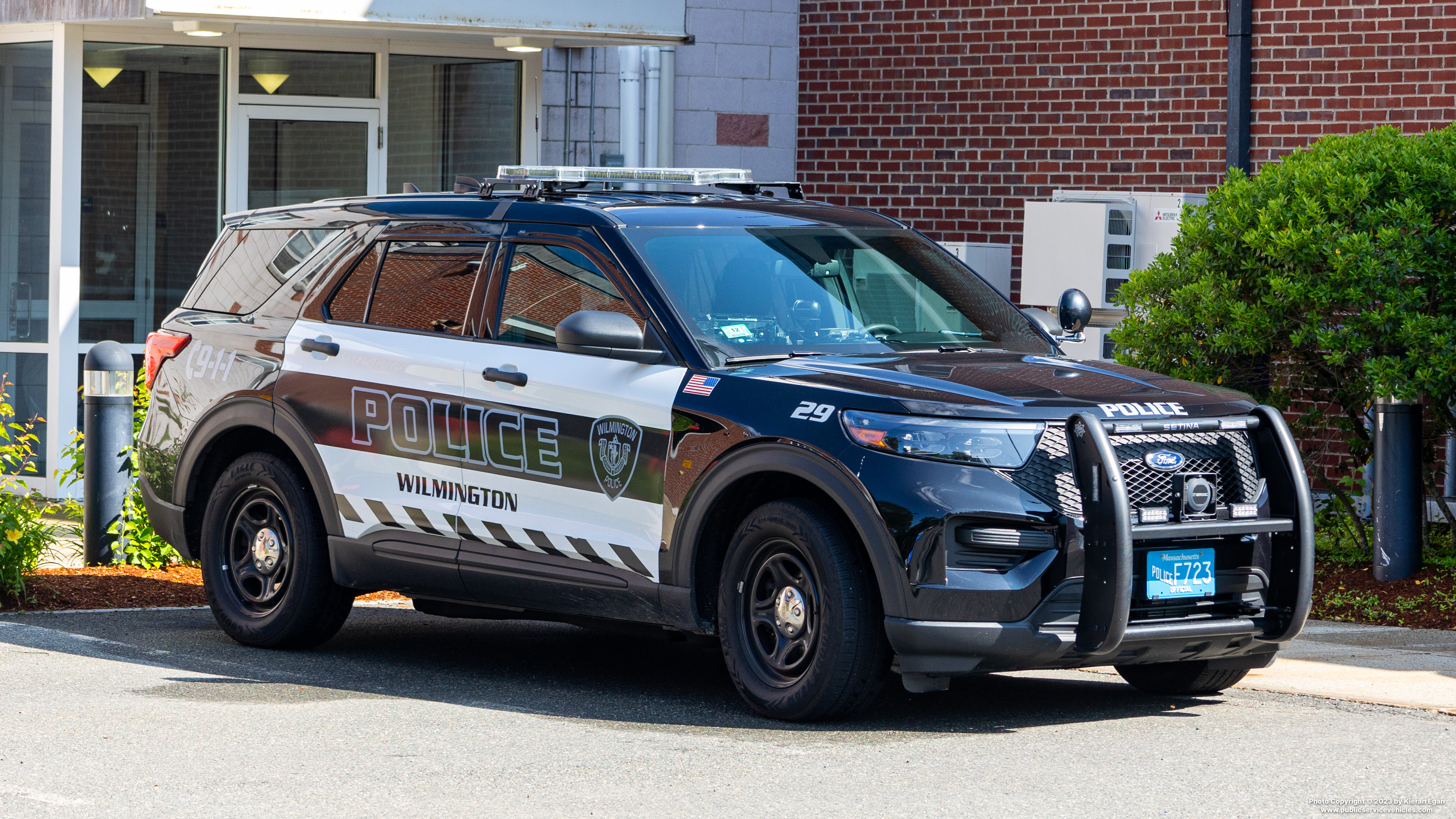 A photo  of Wilmington Police
            Cruiser 29, a 2021 Ford Police Interceptor Utility             taken by Kieran Egan