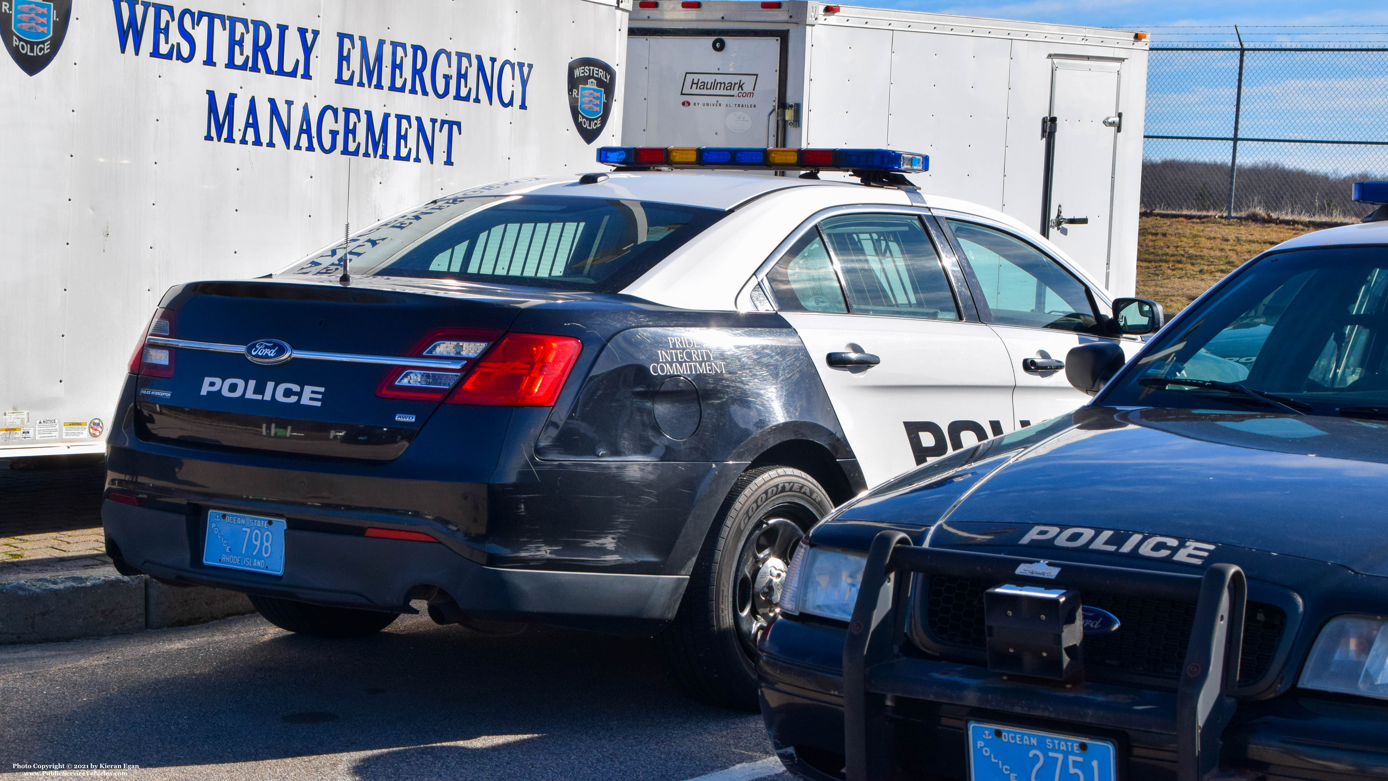 A photo  of Westerly Police
            Cruiser 794, a 2013-2019 Ford Police Interceptor Sedan             taken by Kieran Egan