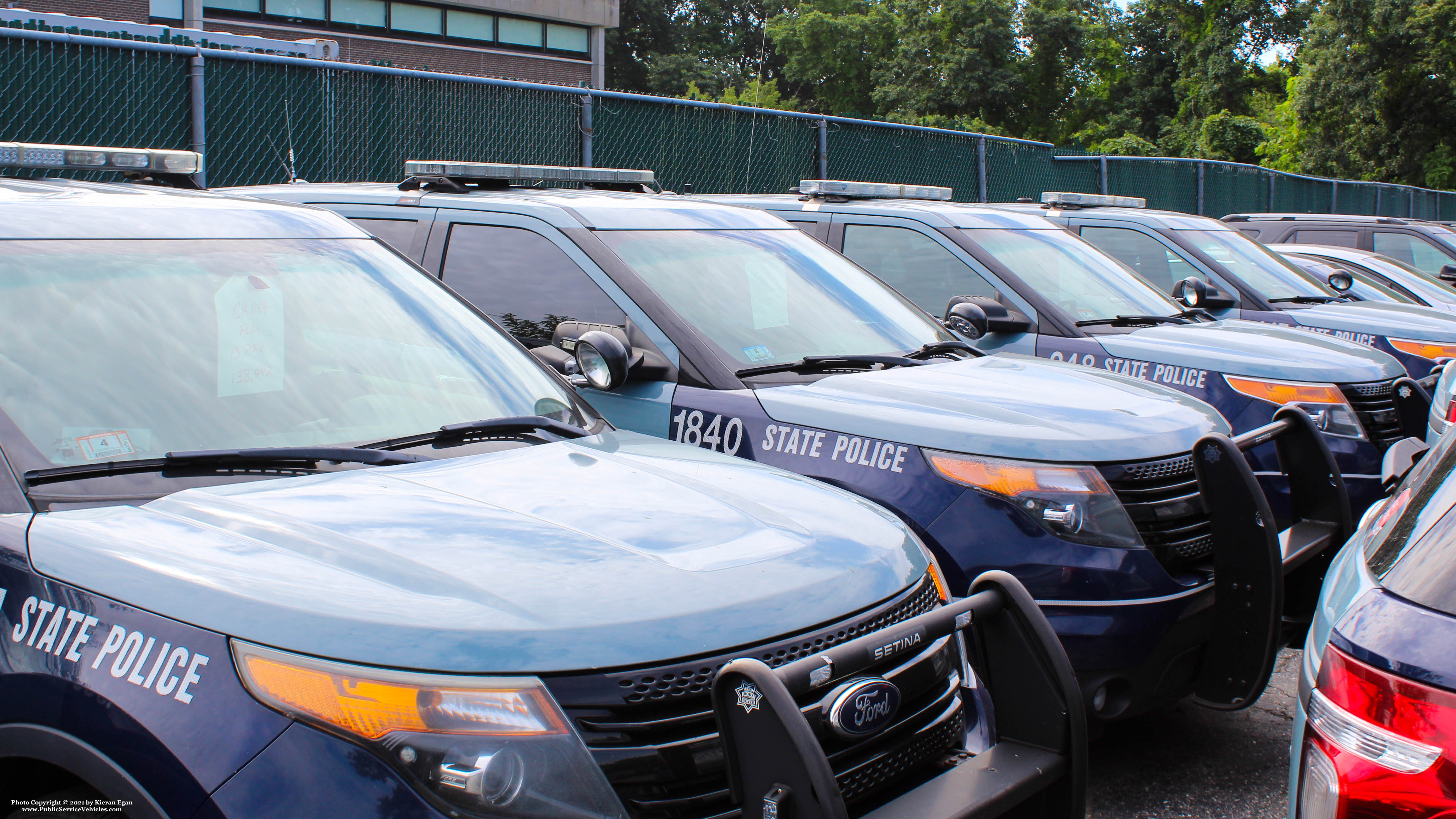 A photo  of Massachusetts State Police
            Cruiser 1840, a 2014 Ford Police Interceptor Utility             taken by Kieran Egan