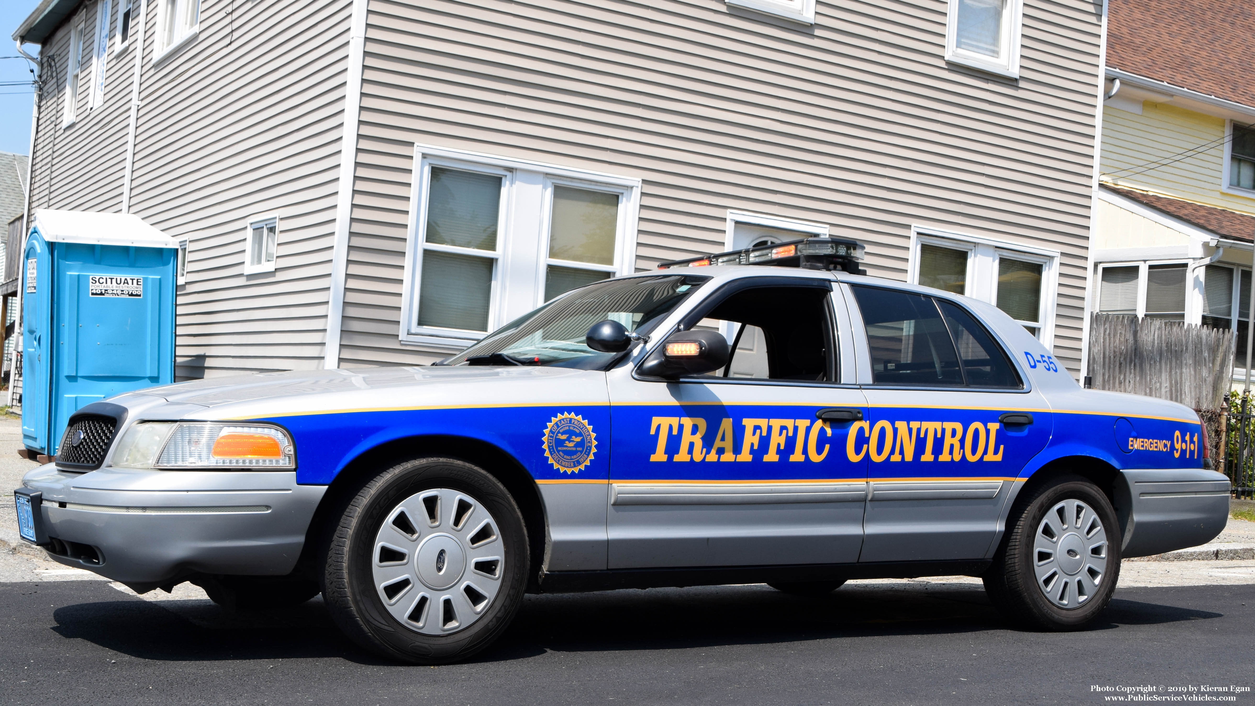 A photo  of East Providence Police
            Car 55, a 2011 Ford Crown Victoria Police Interceptor             taken by Kieran Egan