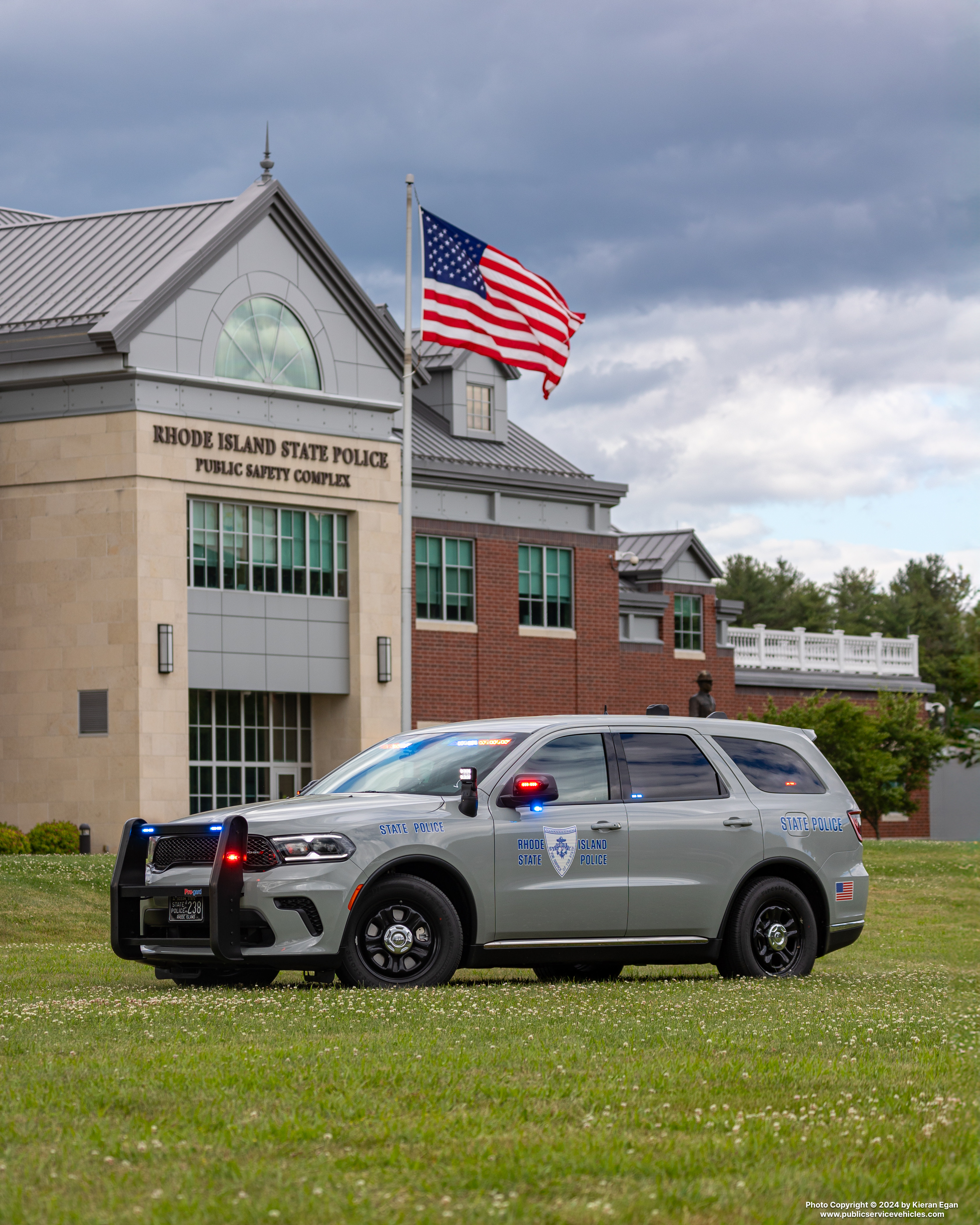 A photo  of Rhode Island State Police
            Cruiser 238, a 2024 Dodge Durango Pursuit             taken by Kieran Egan