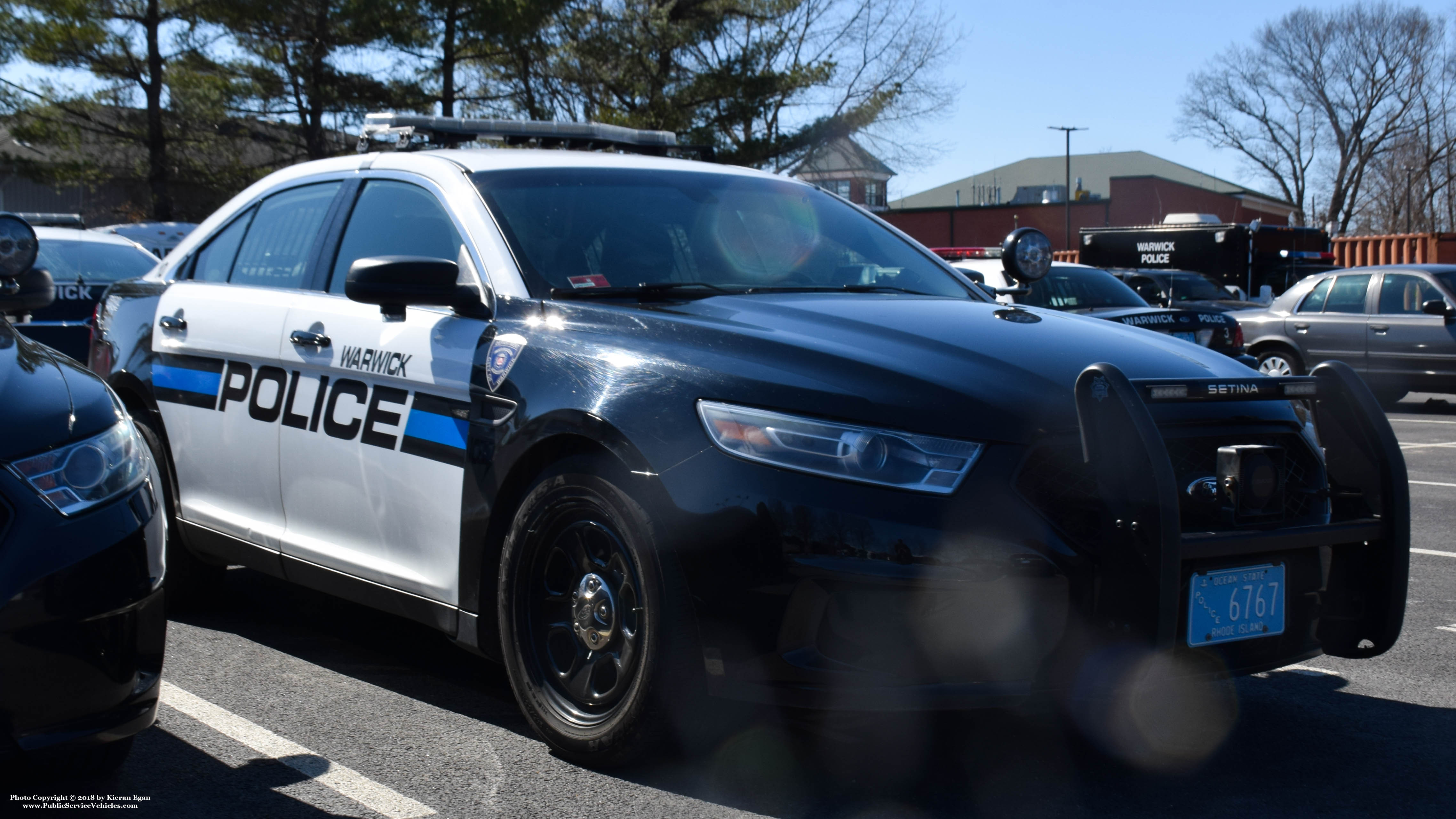A photo  of Warwick Police
            Car 10, a 2015 Ford Police Interceptor Sedan             taken by Kieran Egan