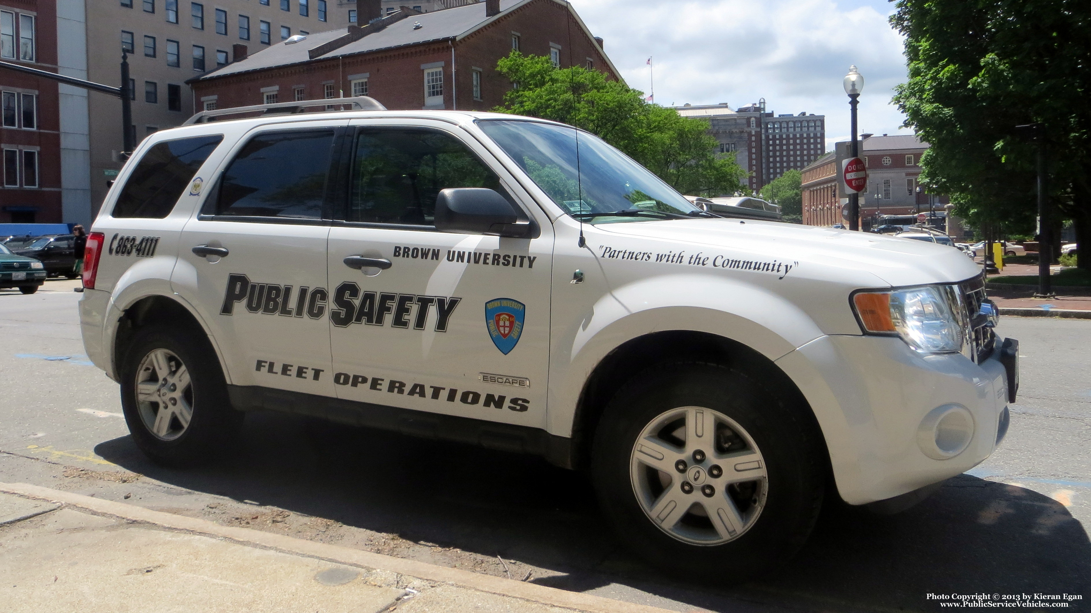 A photo  of Brown University Police
            Fleet Operations Unit, a 2007 Ford Escape             taken by Kieran Egan